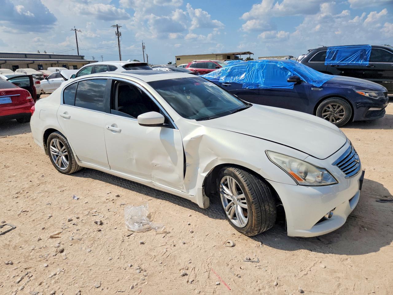 2013 Infiniti G37 Sedan Journey White vin: JN1CV6AP6DM717162