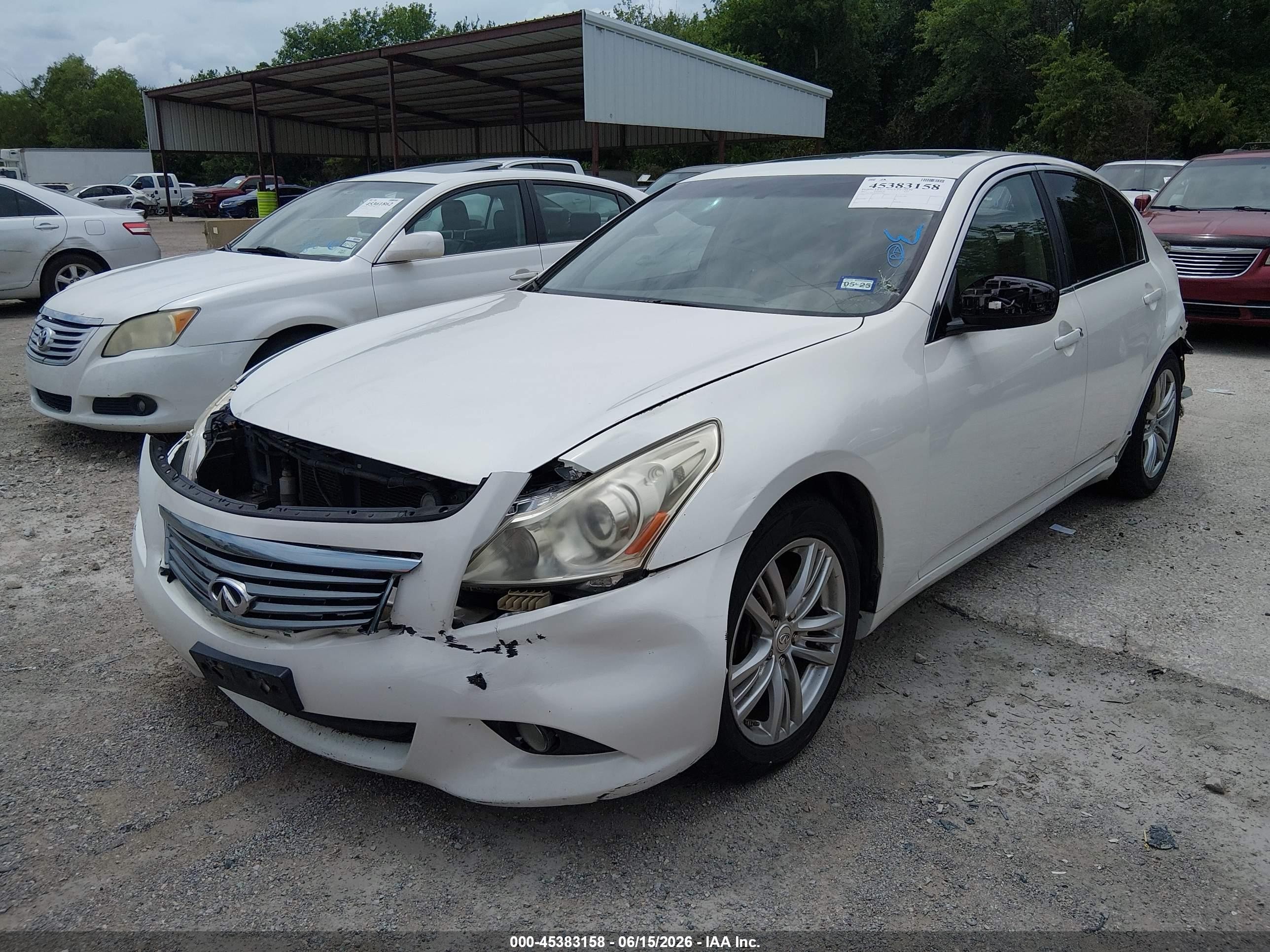 2013 Infiniti G37 Journey White vin: JN1CV6AP6DM718487