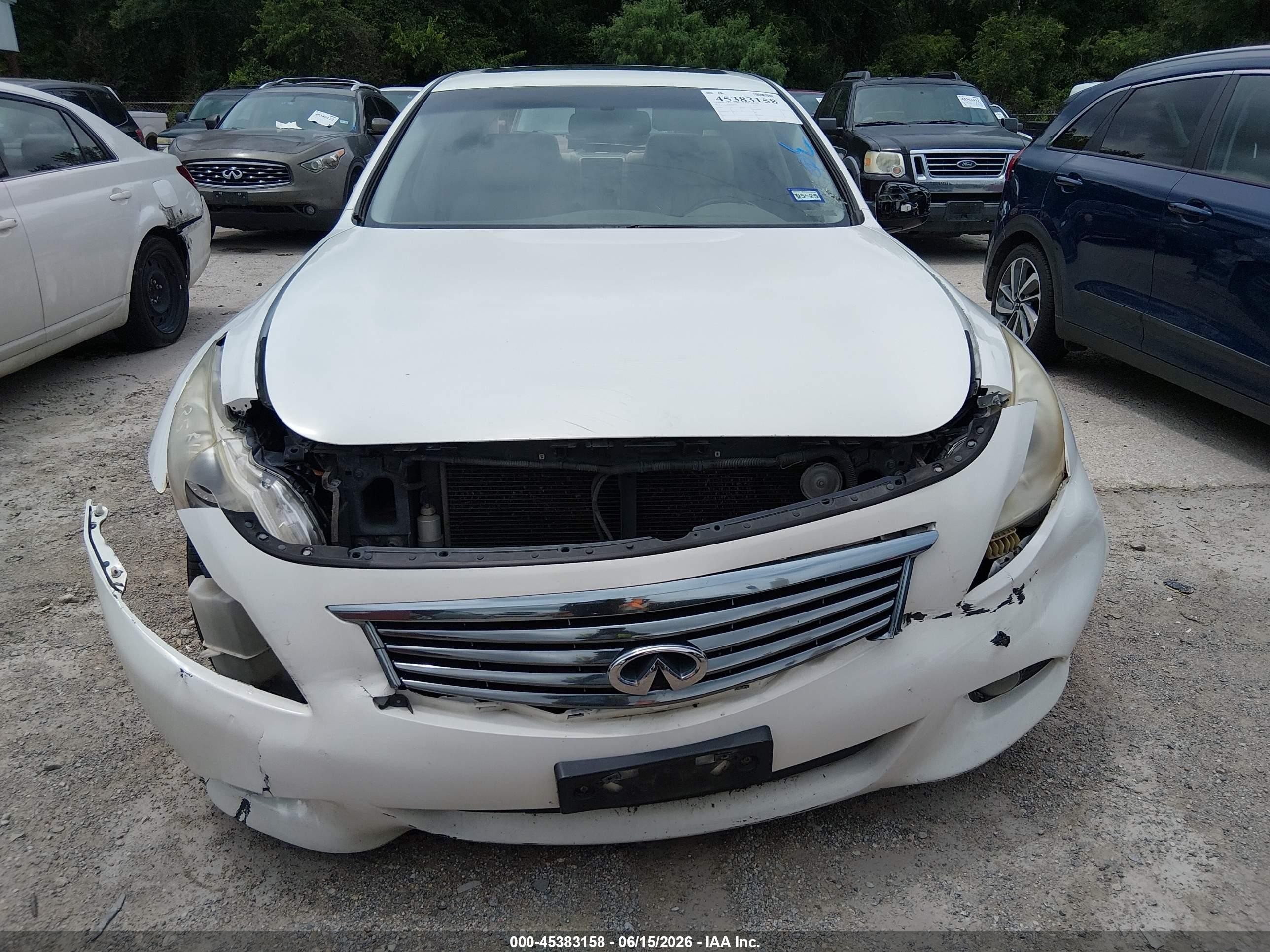 2013 Infiniti G37 Journey White vin: JN1CV6AP6DM718487