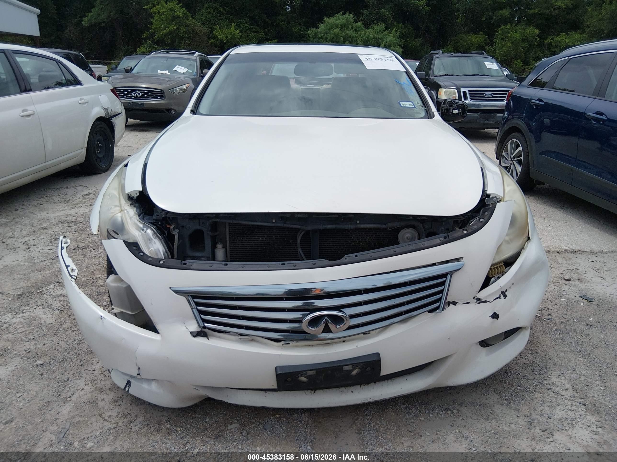 2013 Infiniti G37 Journey White vin: JN1CV6AP6DM718487
