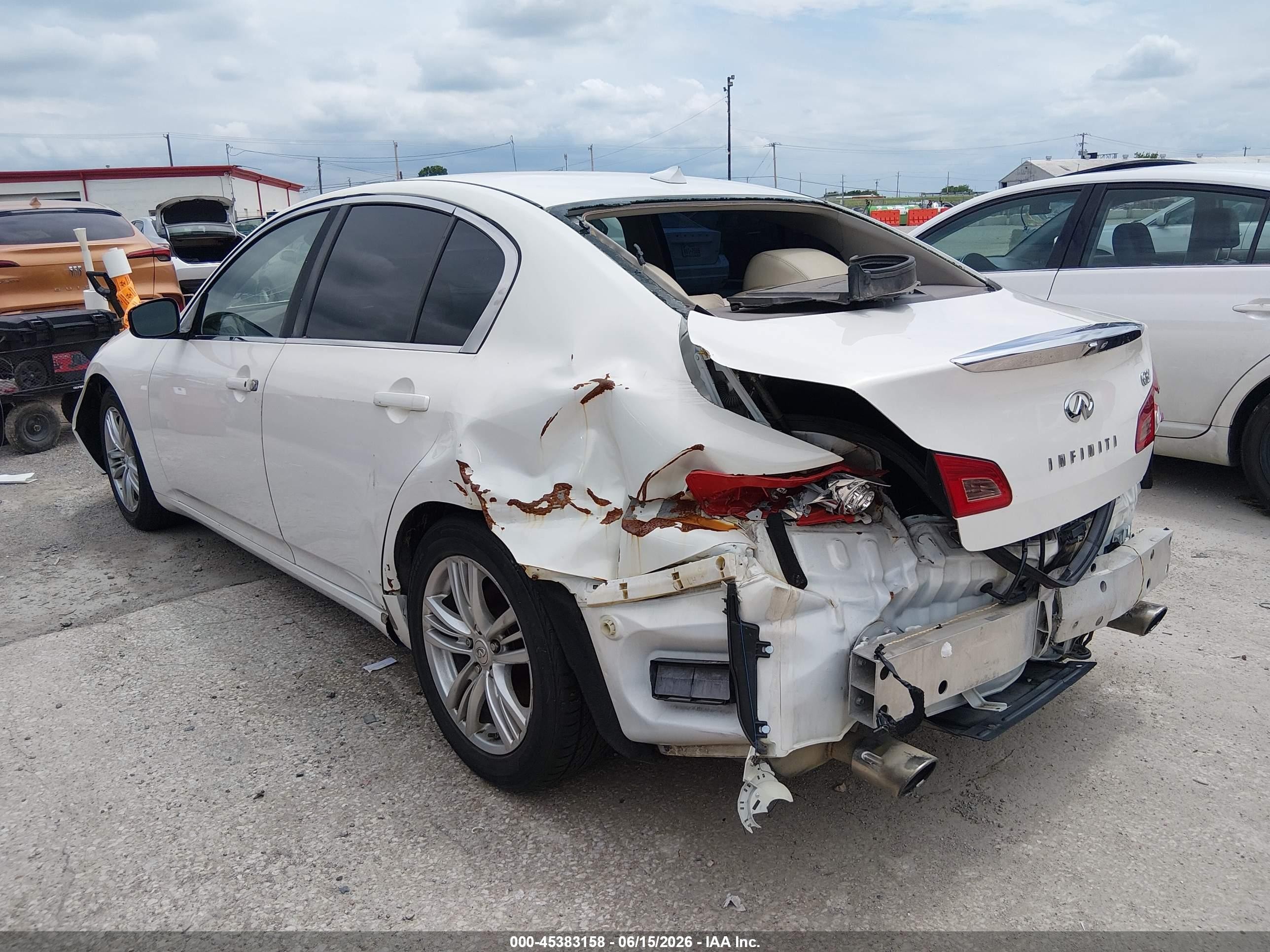 2013 Infiniti G37 Journey White vin: JN1CV6AP6DM718487
