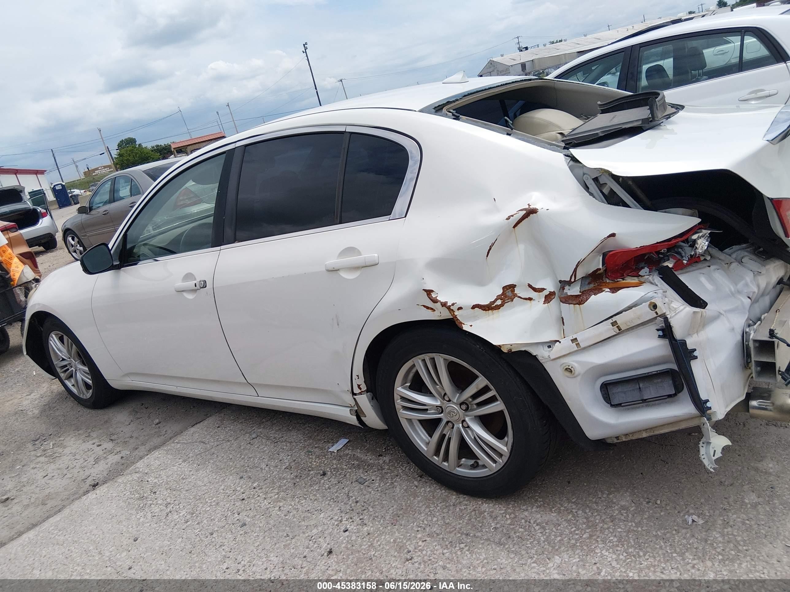 2013 Infiniti G37 Journey White vin: JN1CV6AP6DM718487