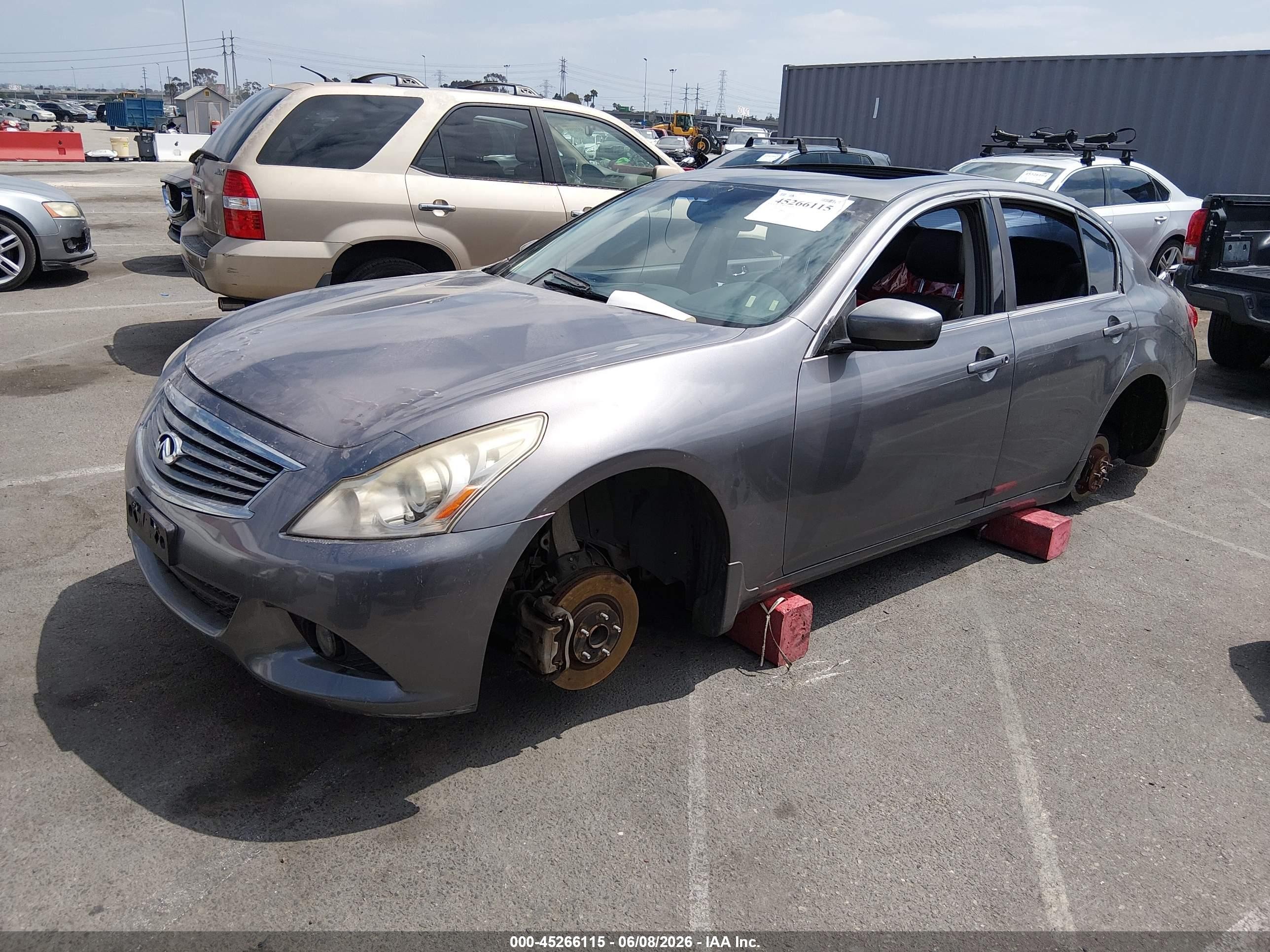 2013 Infiniti G37 Journey Серый vin: JN1CV6AP6DM719316