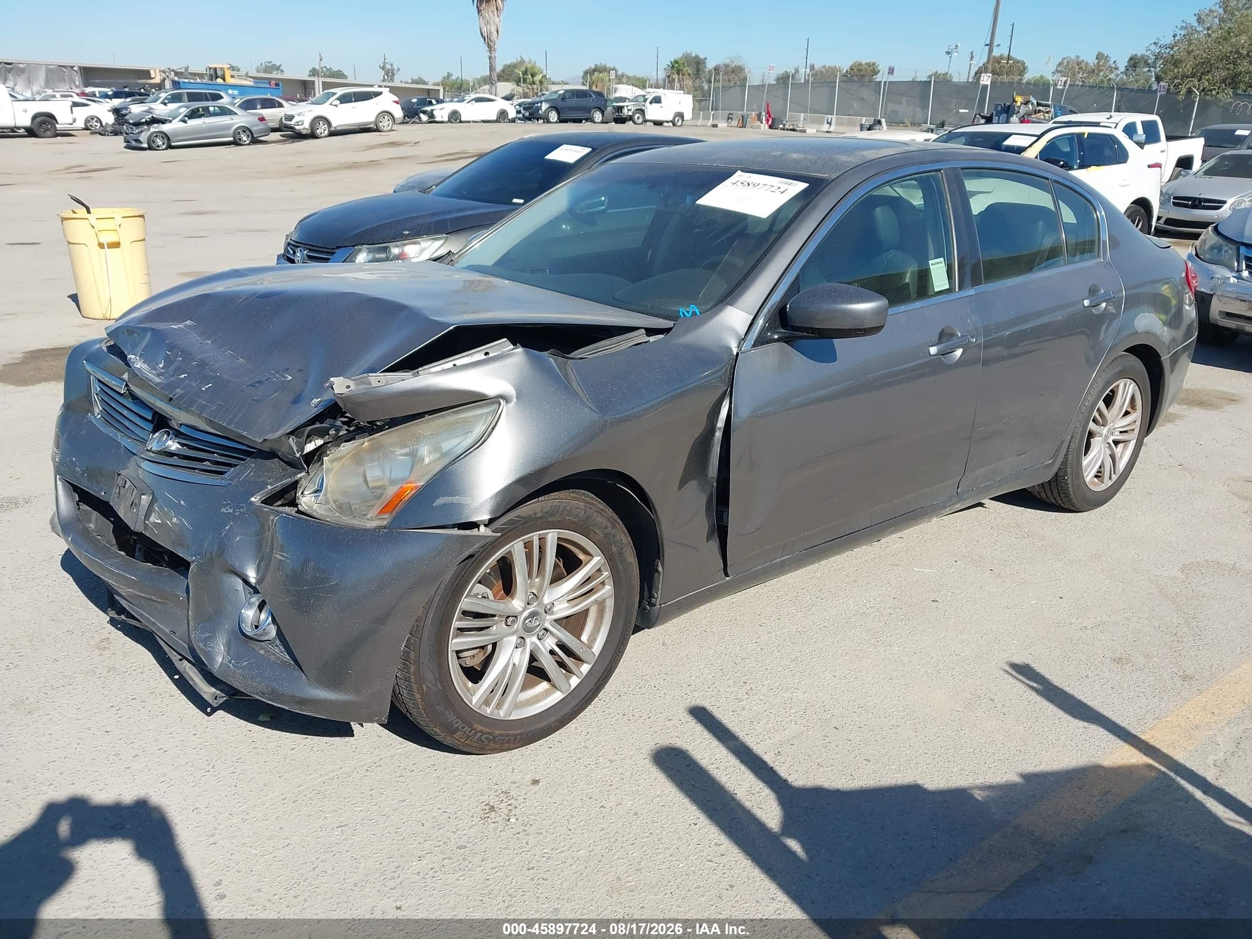 2013 Infiniti G37 Journey Gray vin: JN1CV6AP6DM726234