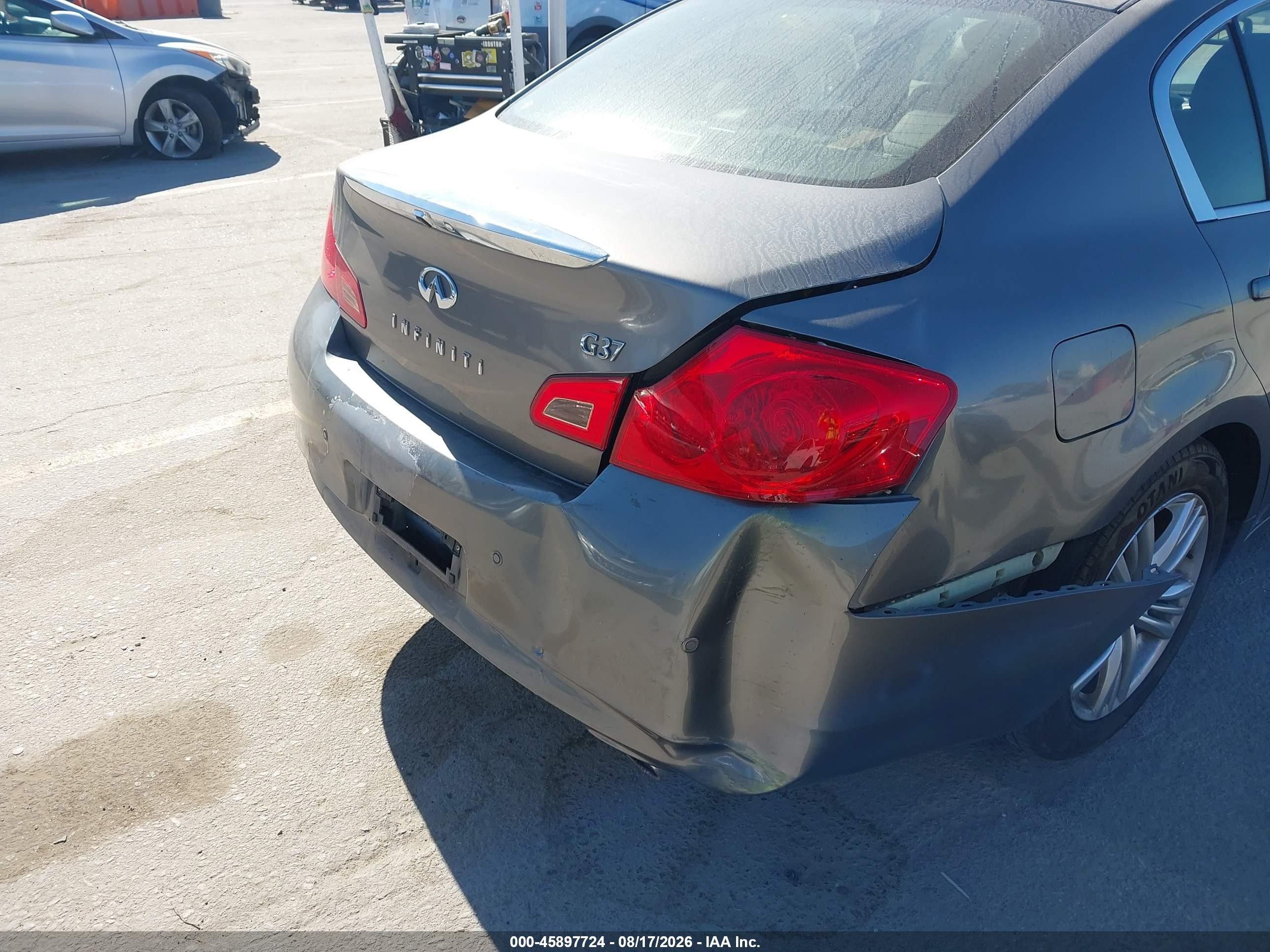 2013 Infiniti G37 Journey Gray vin: JN1CV6AP6DM726234