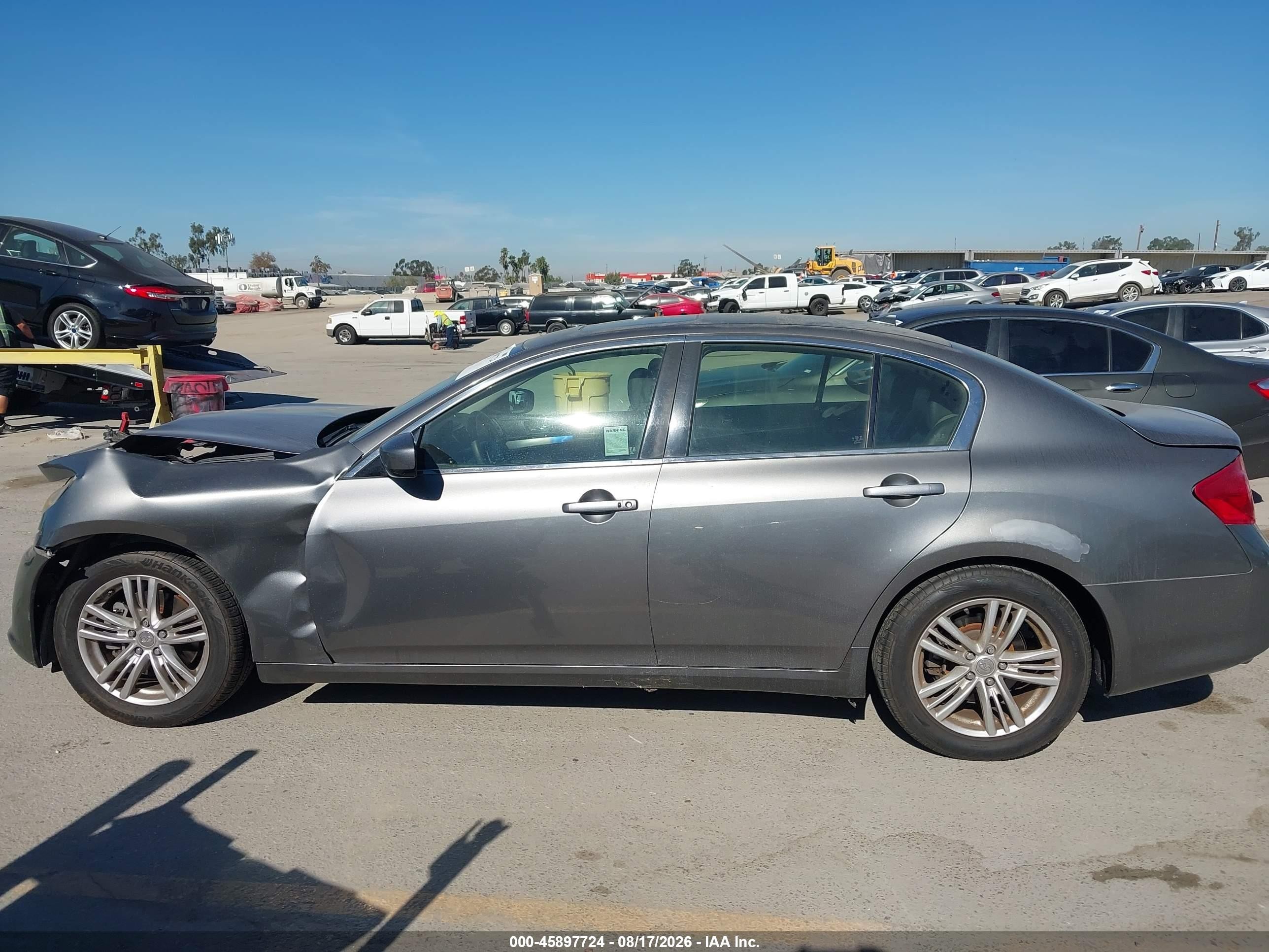 2013 Infiniti G37 Journey Gray vin: JN1CV6AP6DM726234