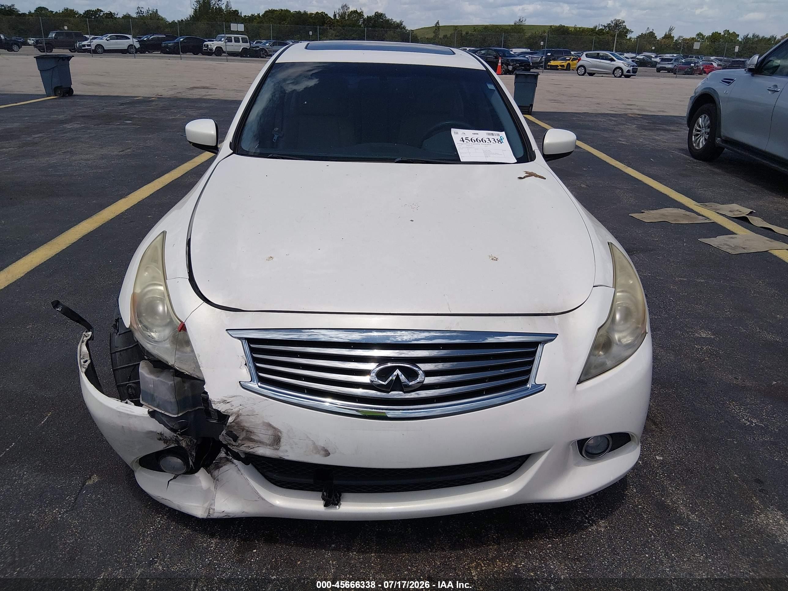 2010 Infiniti G37 Journey White vin: JN1CV6AP7AM202716