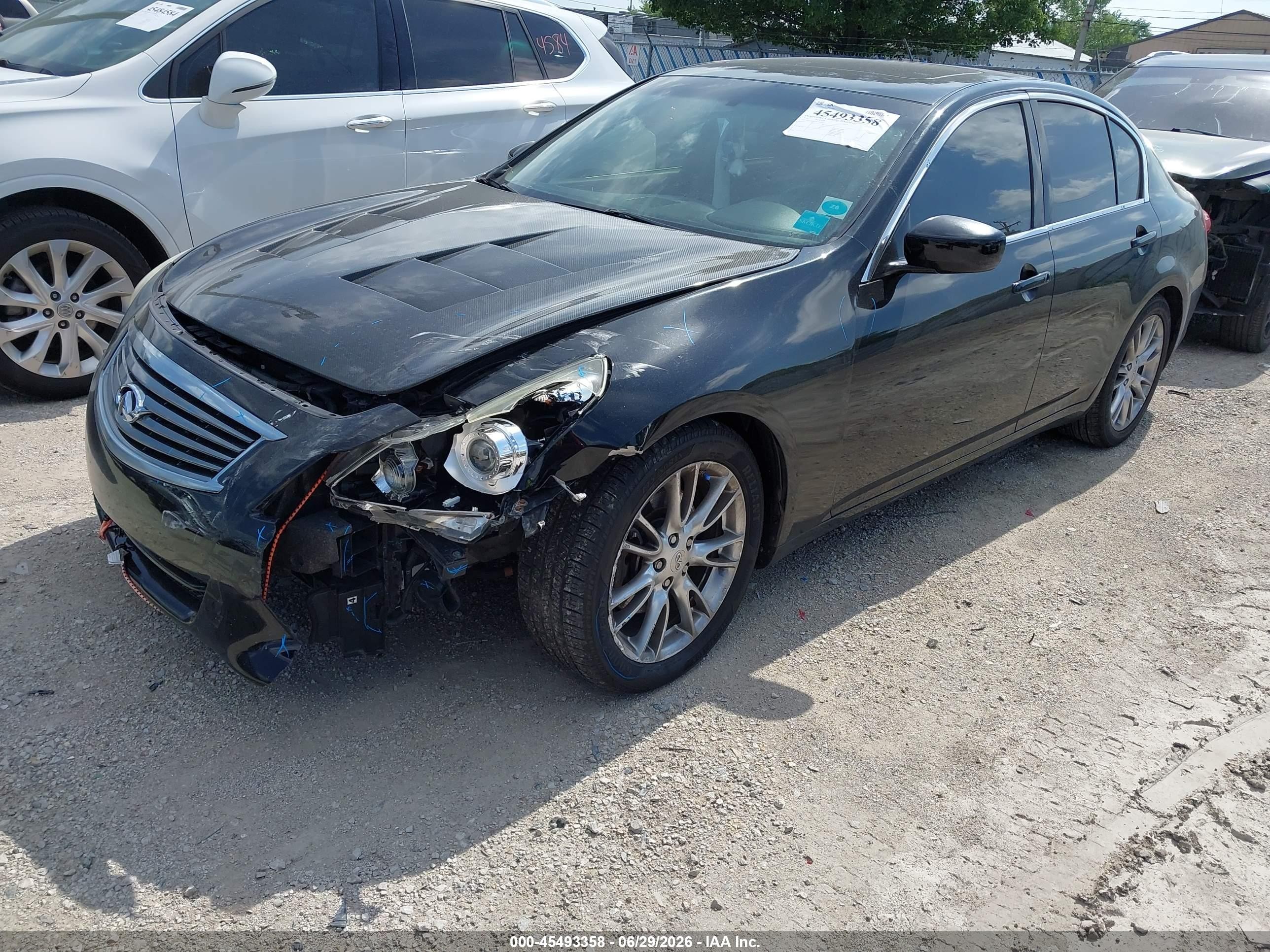 2010 Infiniti G37 Journey Черный vin: JN1CV6AP7AM400177