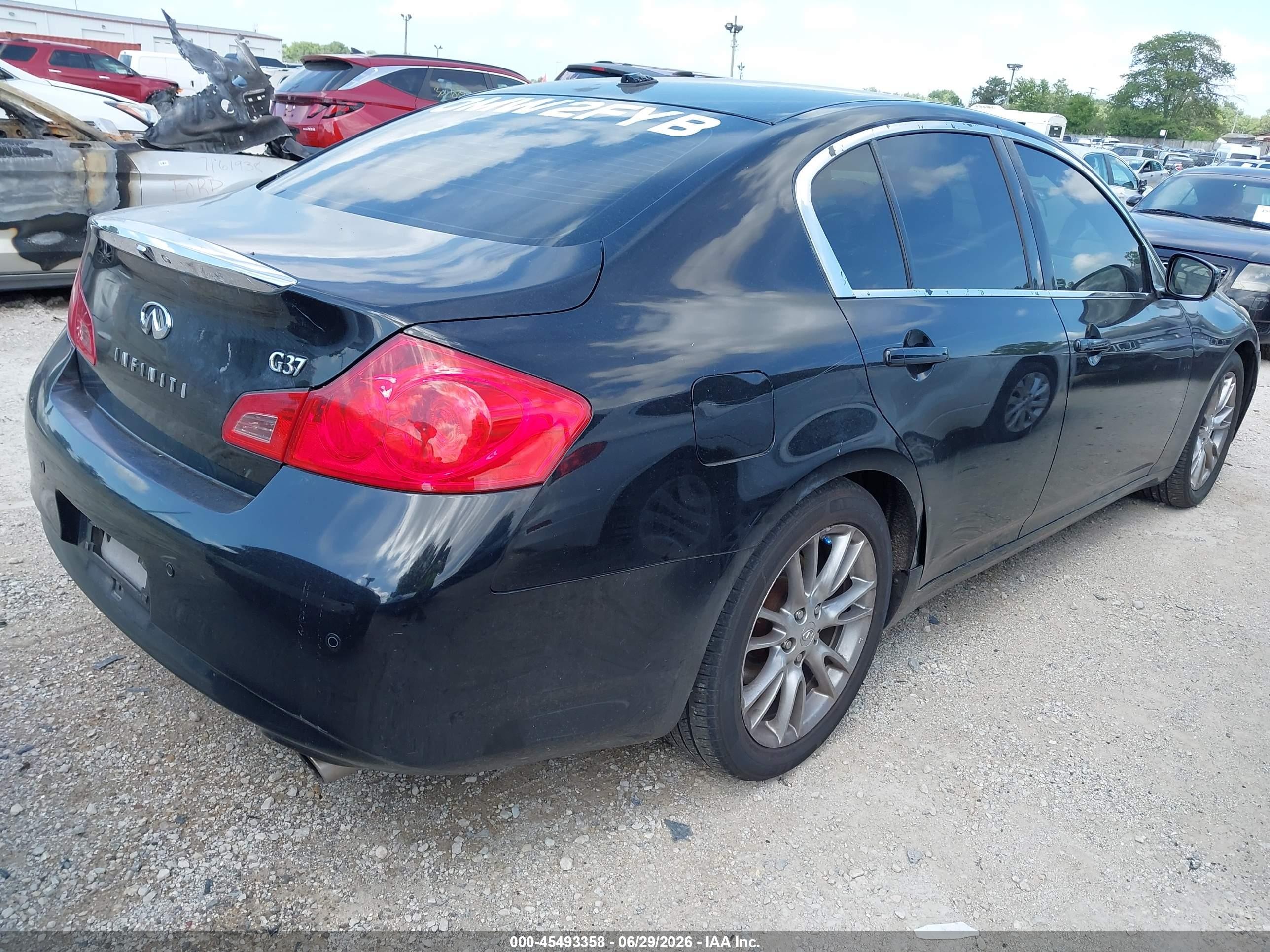2010 Infiniti G37 Journey Черный vin: JN1CV6AP7AM400177