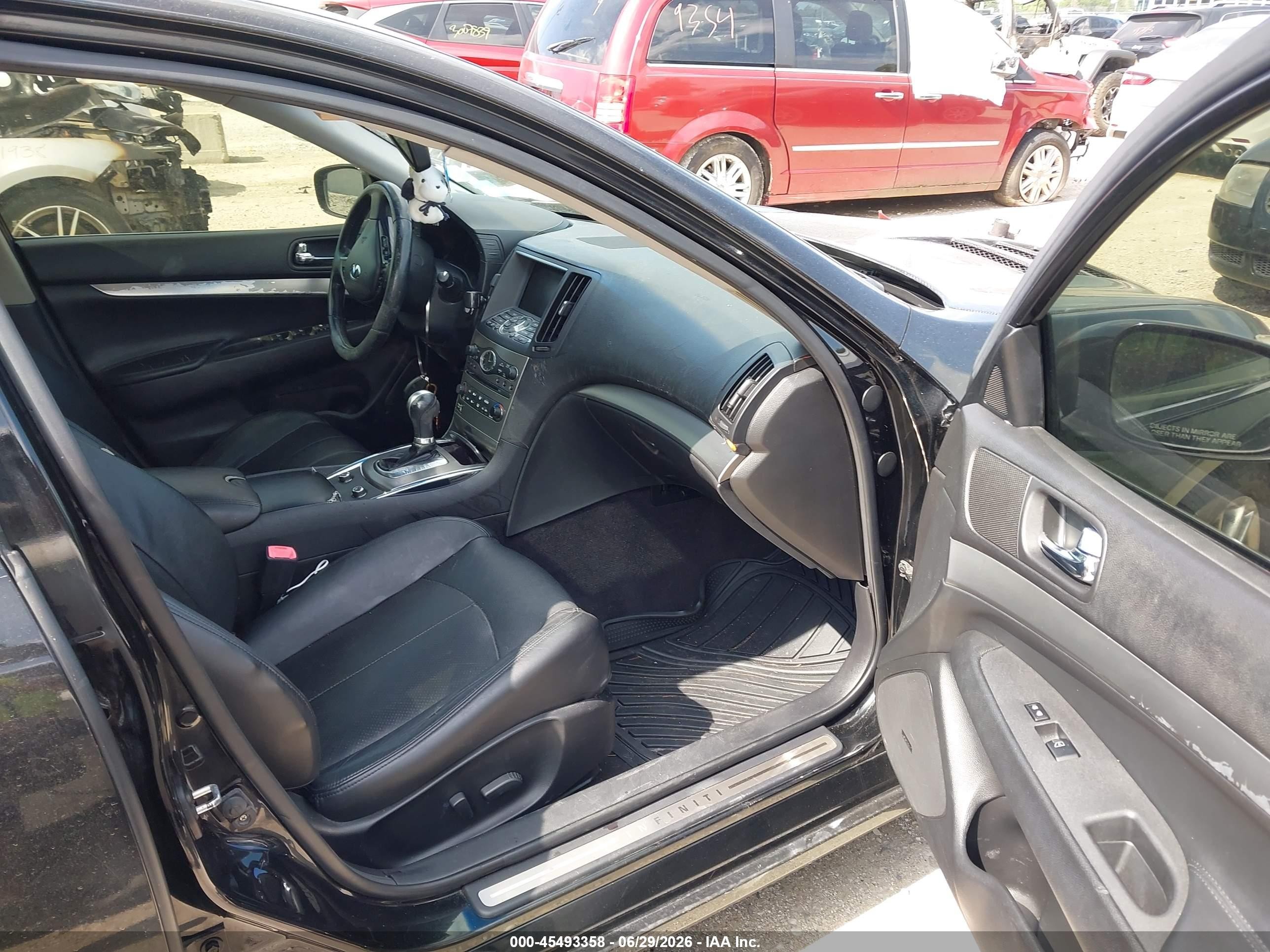 2010 Infiniti G37 Journey Черный vin: JN1CV6AP7AM400177