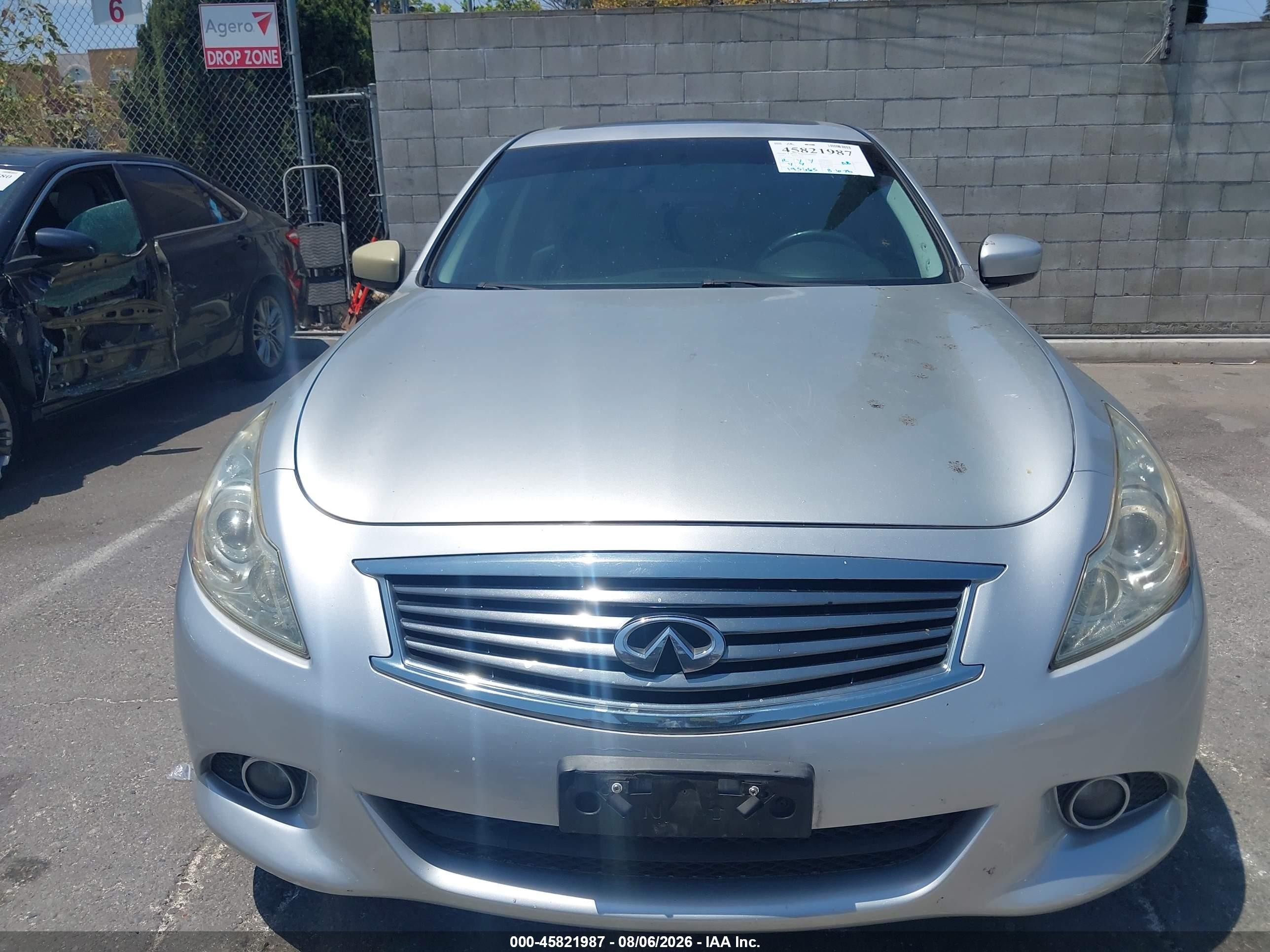 2010 Infiniti G37 Sport Silver vin: JN1CV6AP7AM400633