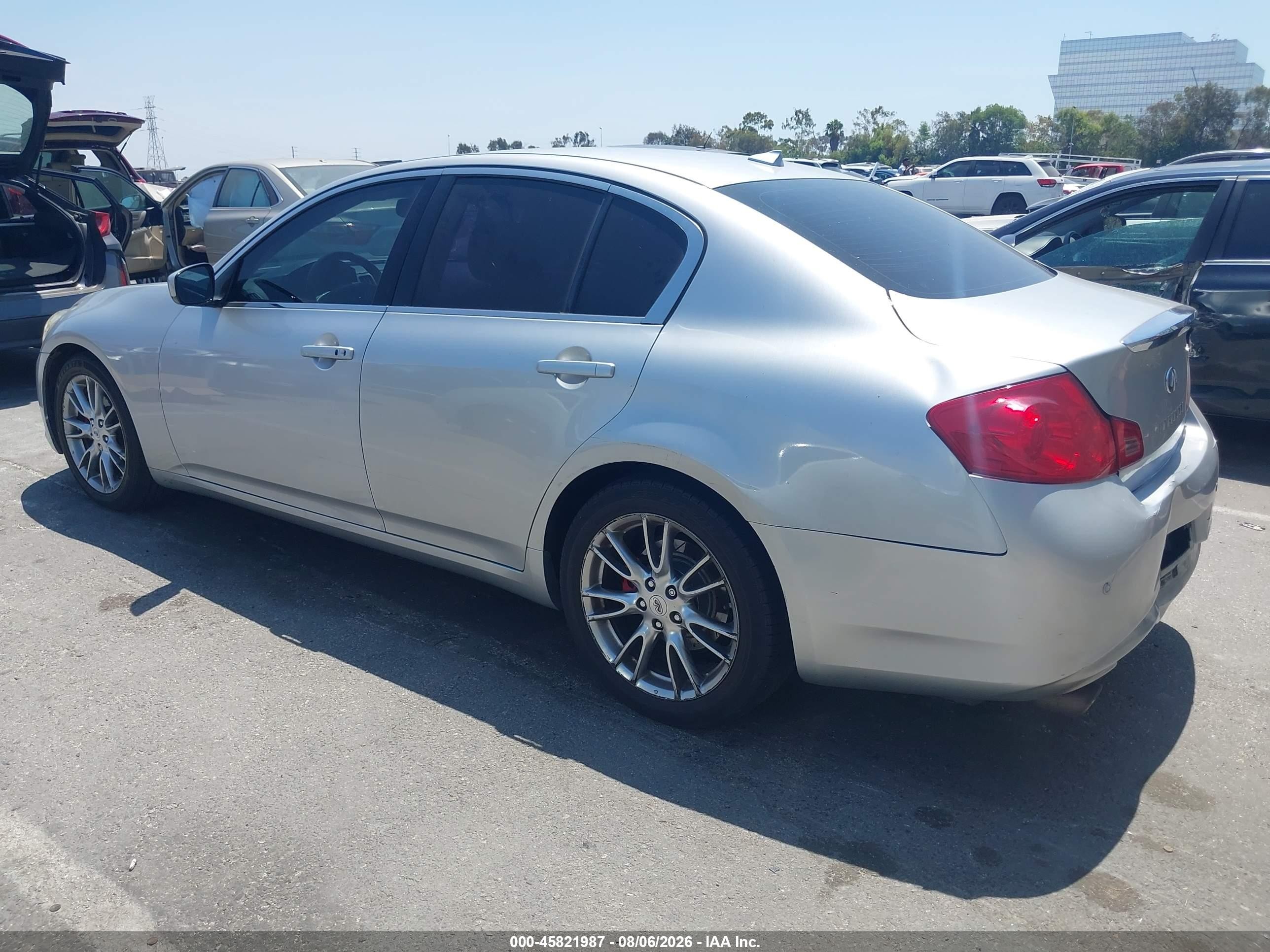 2010 Infiniti G37 Sport Silver vin: JN1CV6AP7AM400633
