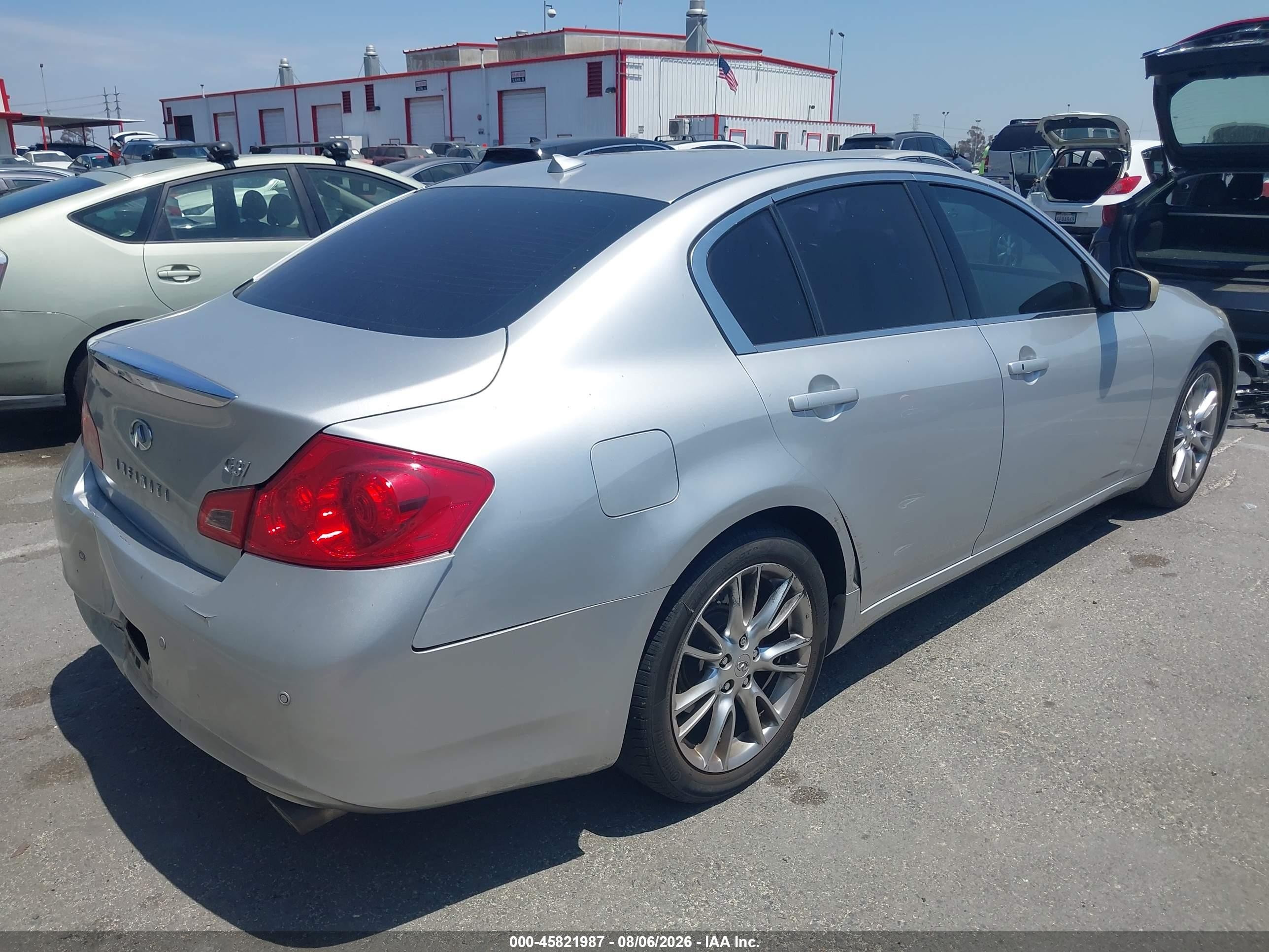 2010 Infiniti G37 Sport Silver vin: JN1CV6AP7AM400633