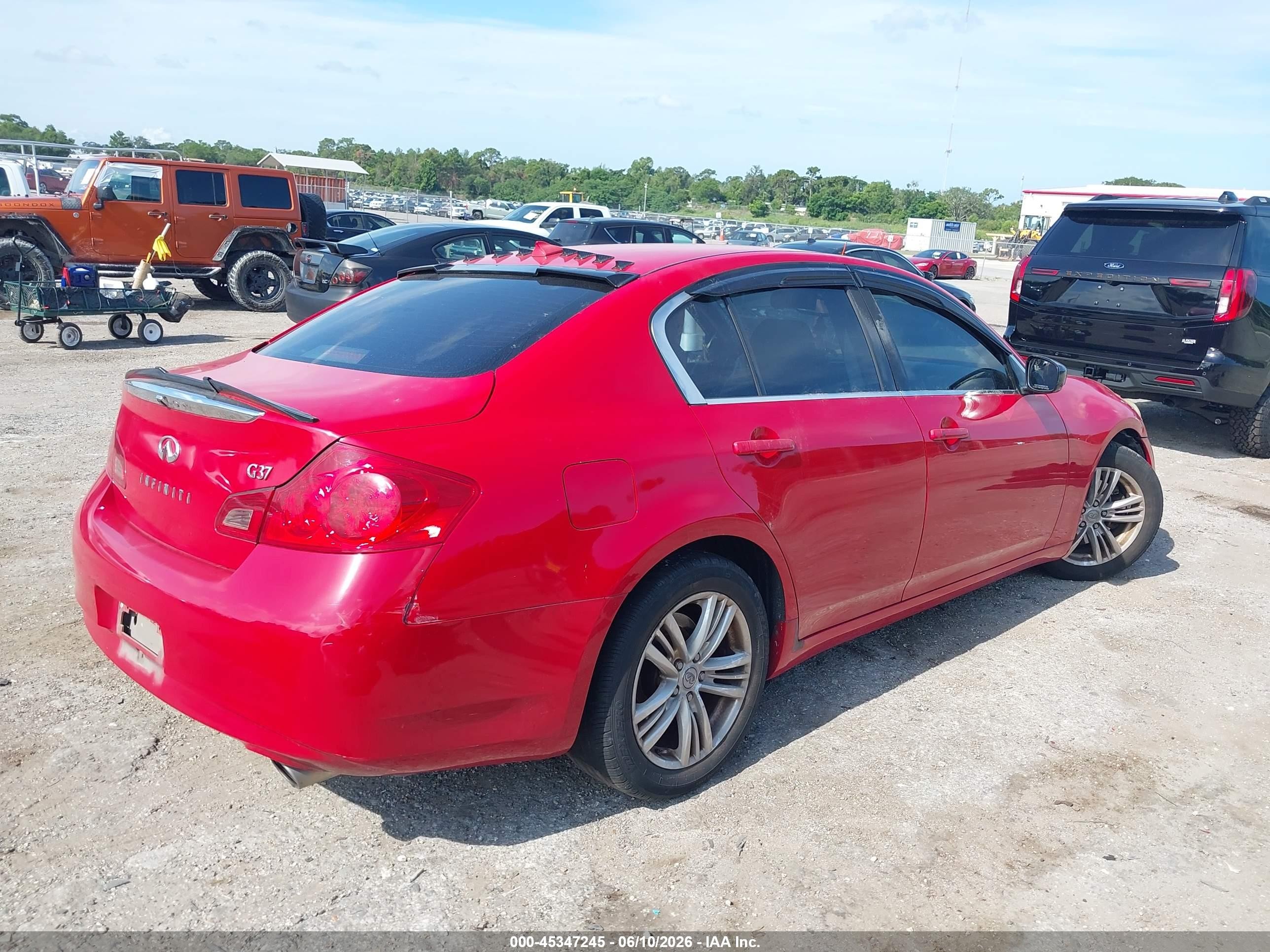2011 Infiniti G37 Journey Red vin: JN1CV6AP7BM506050