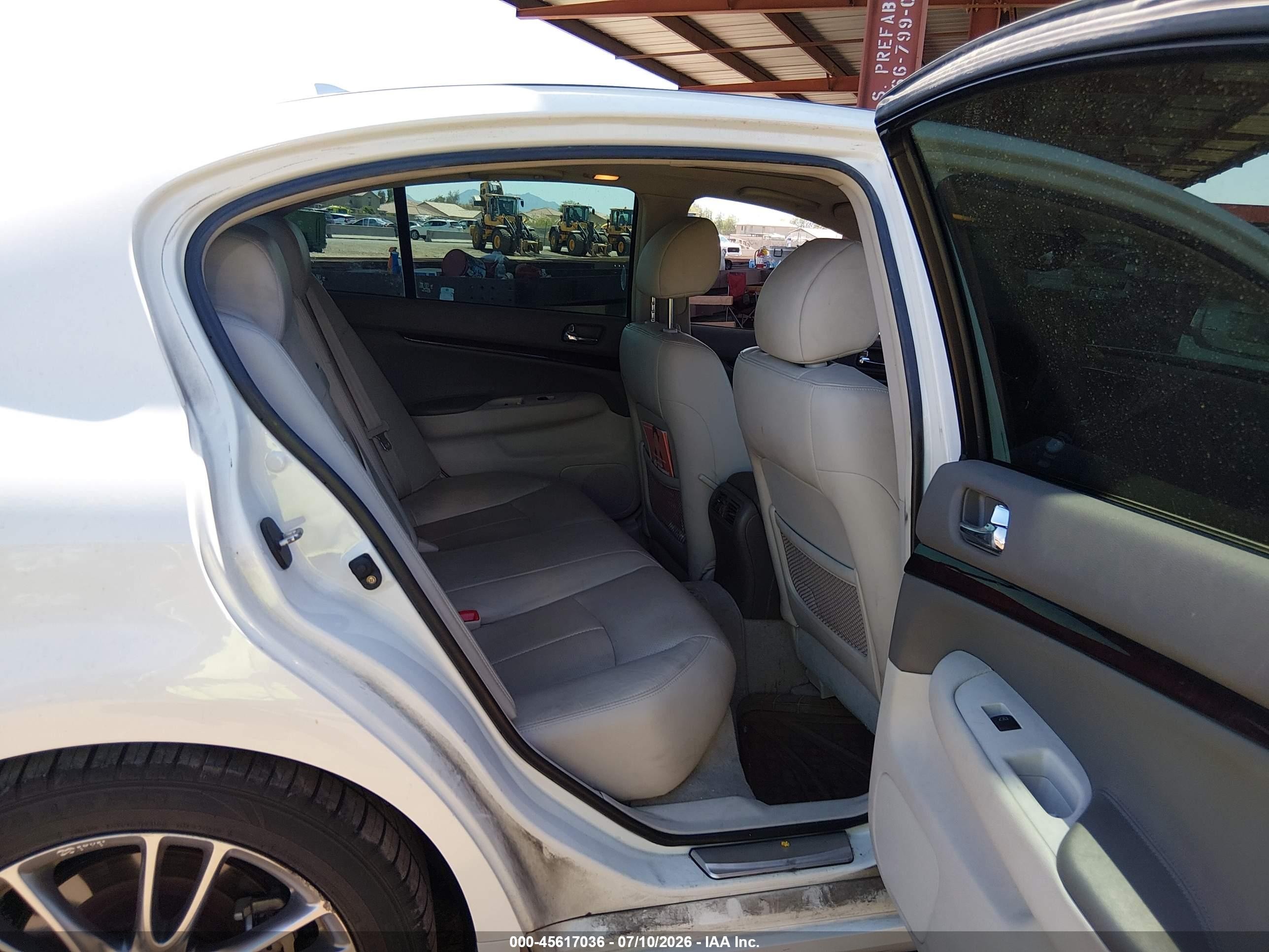 2012 Infiniti G37 Journey White vin: JN1CV6AP7CM625718