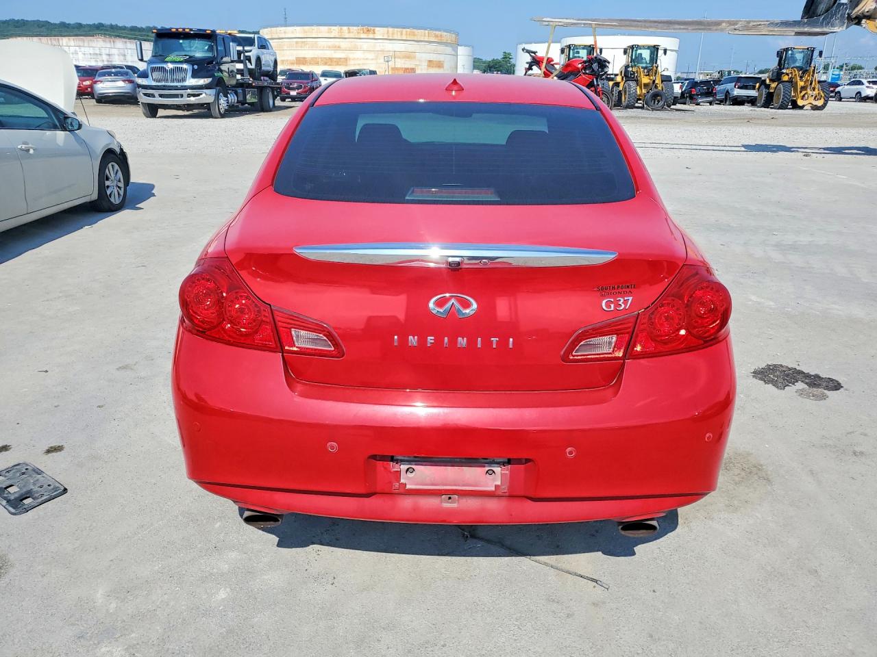 2012 Infiniti G37 Sedan Journey Красный vin: JN1CV6AP7CM628568