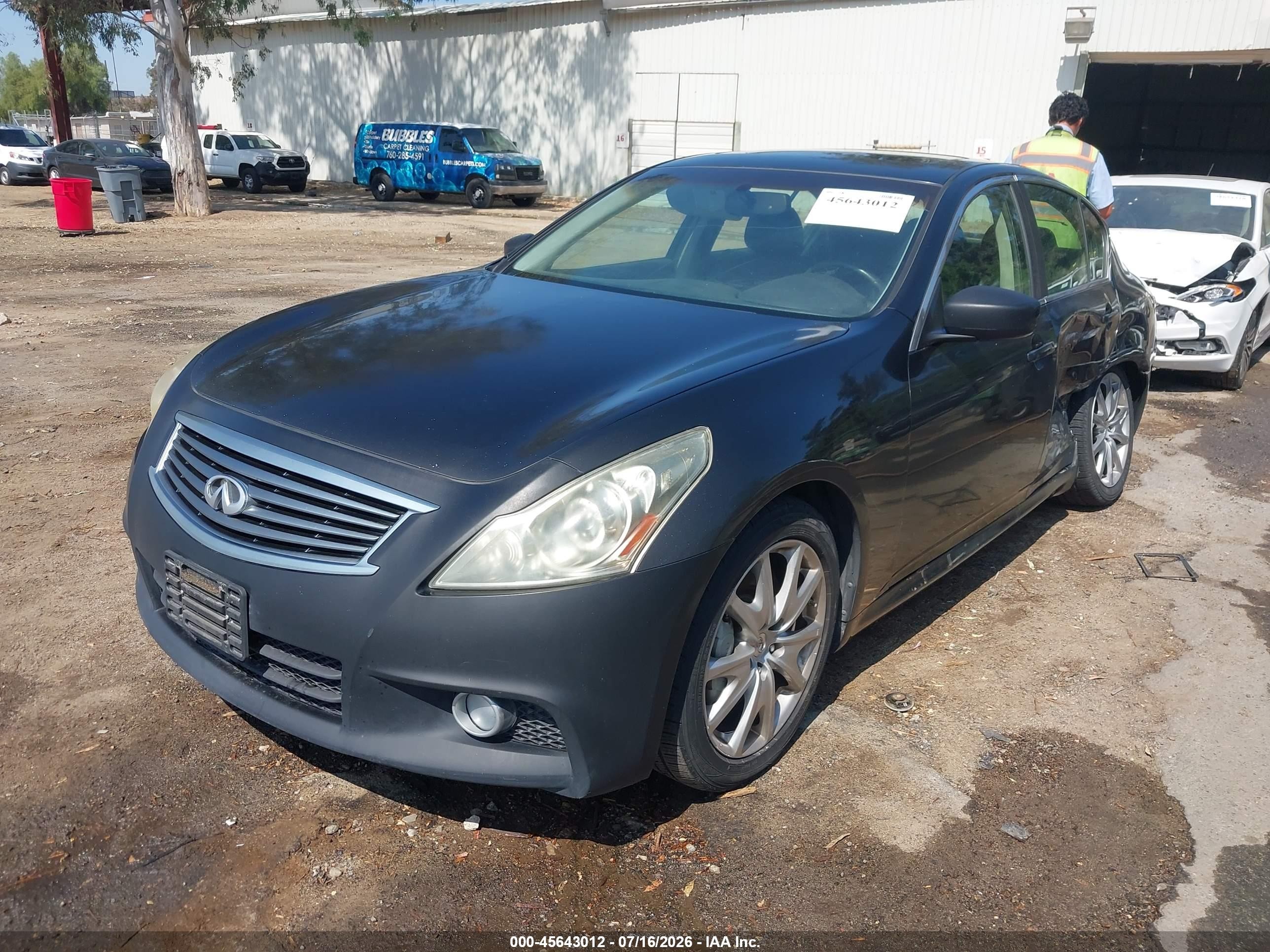 2012 Infiniti G37 Journey Черный vin: JN1CV6AP7CM629106