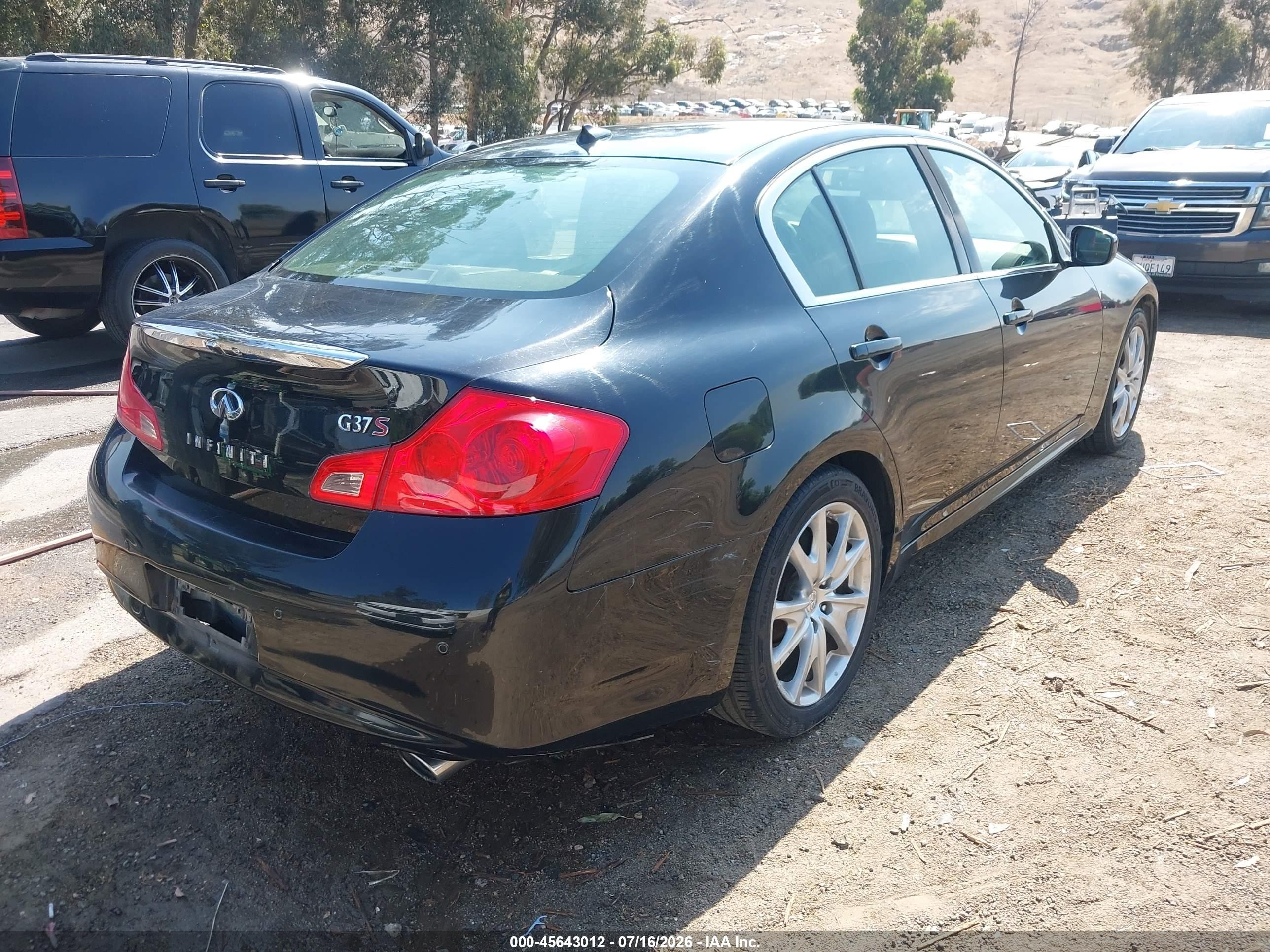 2012 Infiniti G37 Journey Черный vin: JN1CV6AP7CM629106