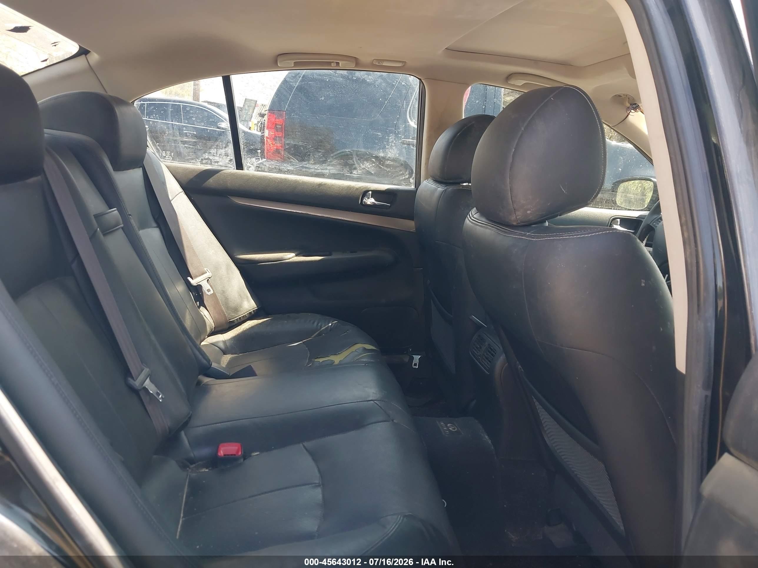 2012 Infiniti G37 Journey Черный vin: JN1CV6AP7CM629106