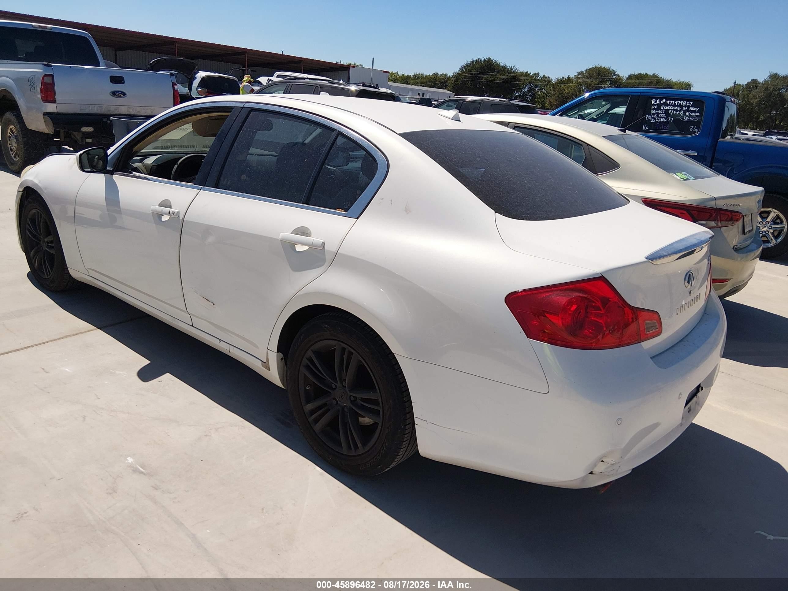 2012 Infiniti G37 Journey White vin: JN1CV6AP7CM931009