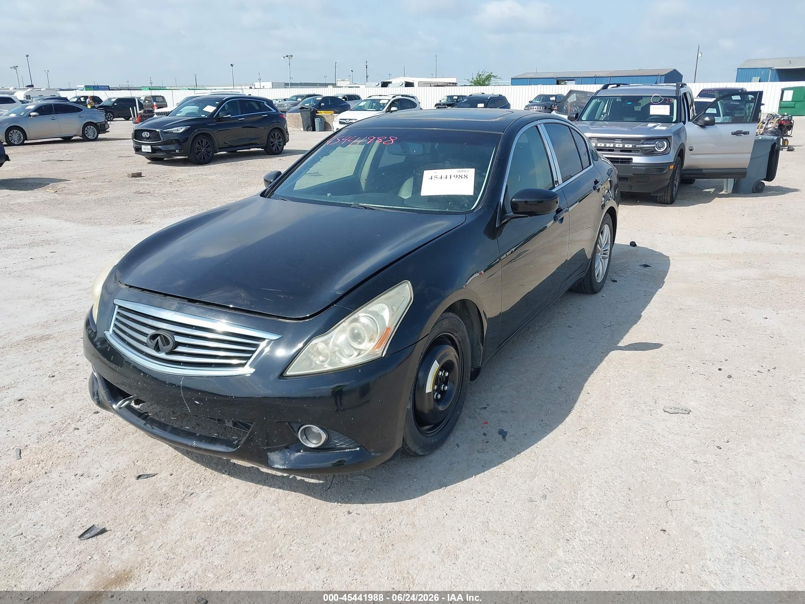 2012 Infiniti G37 Journey Black vin: JN1CV6AP7CM931561