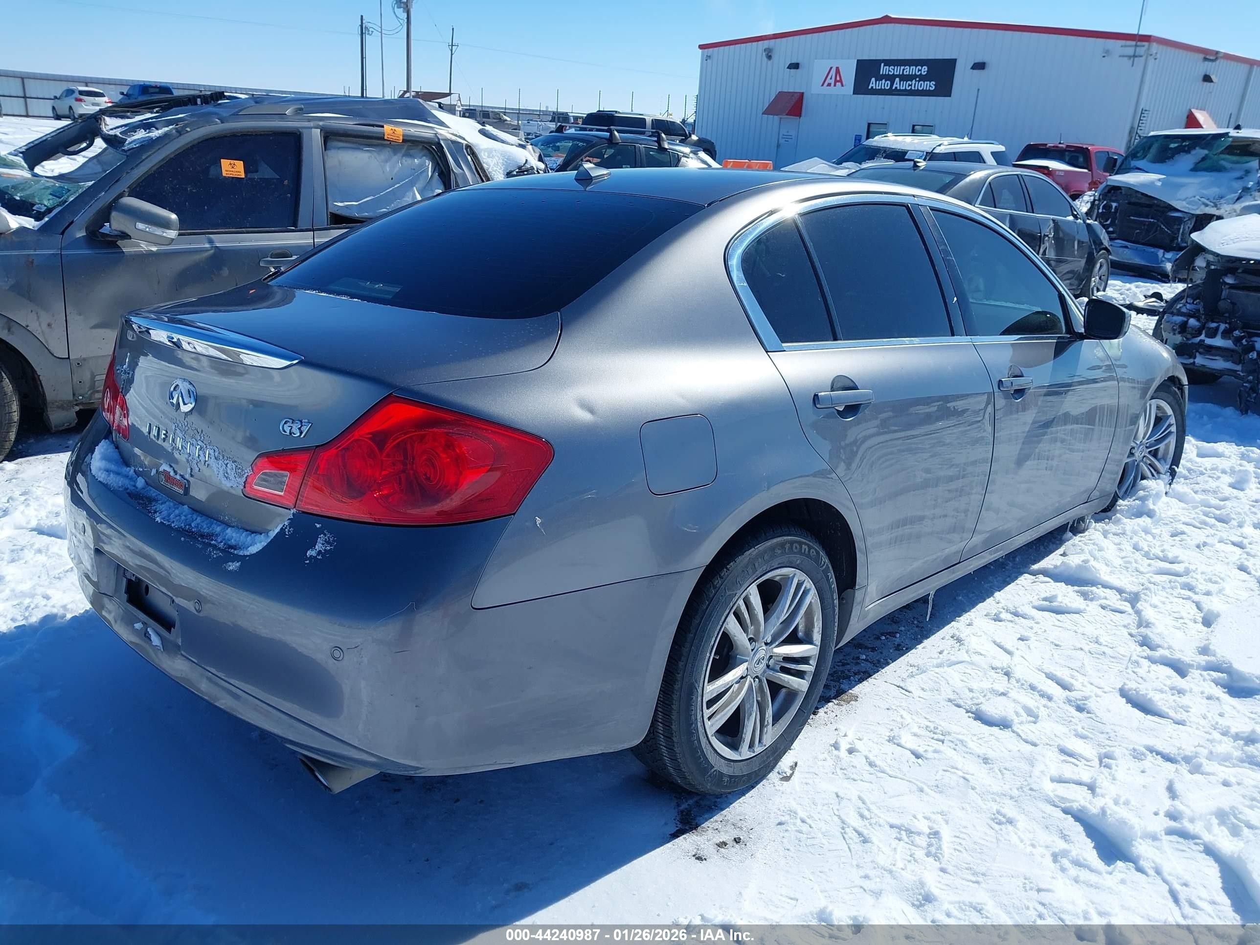 2012 Infiniti G37 Journey Gray vin: JN1CV6AP7CM936016