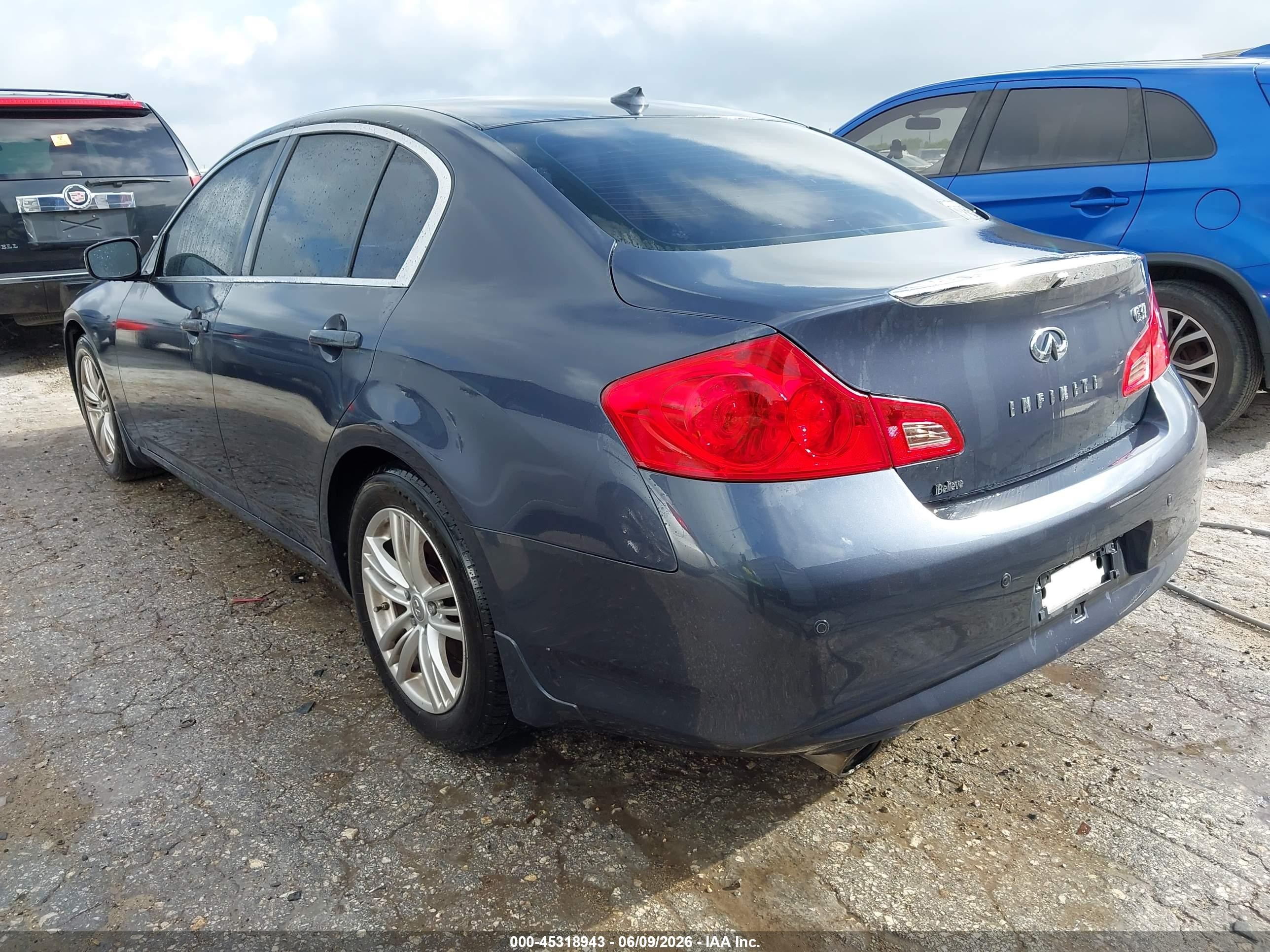 2013 Infiniti G37 Journey Blue vin: JN1CV6AP7DM302402