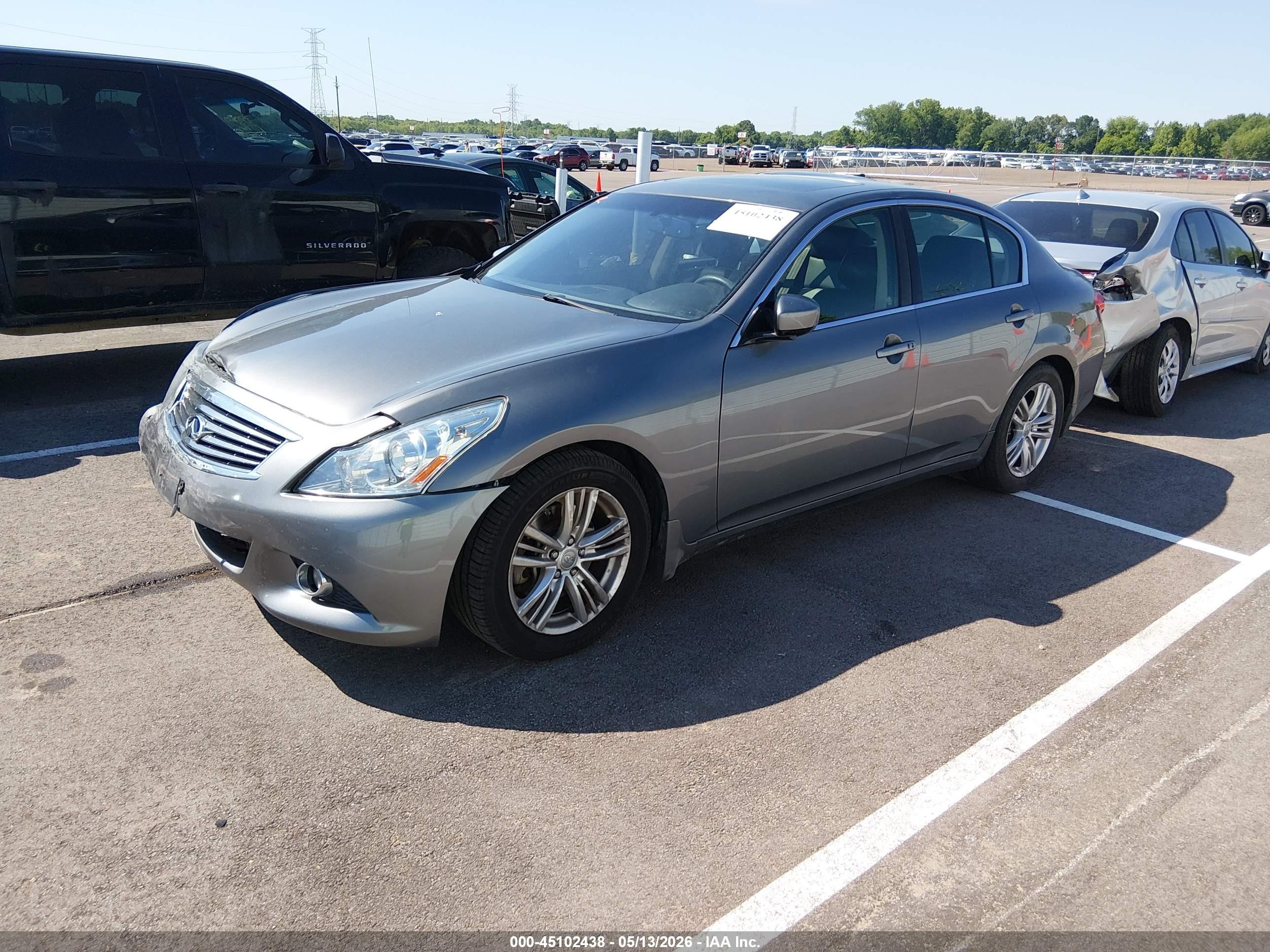 2013 Infiniti G37 Journey Серый vin: JN1CV6AP7DM304067