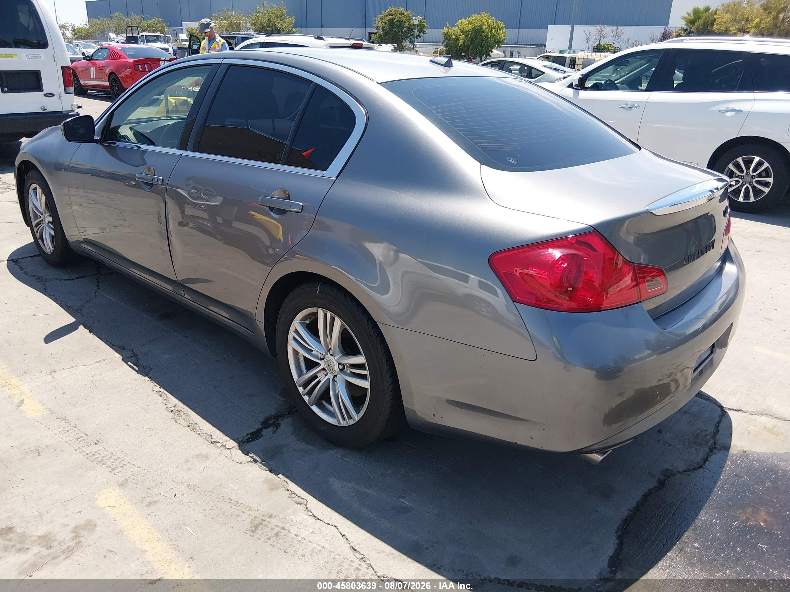 2015 Infiniti Q40   Gray vin: JN1CV6AP7FM580414