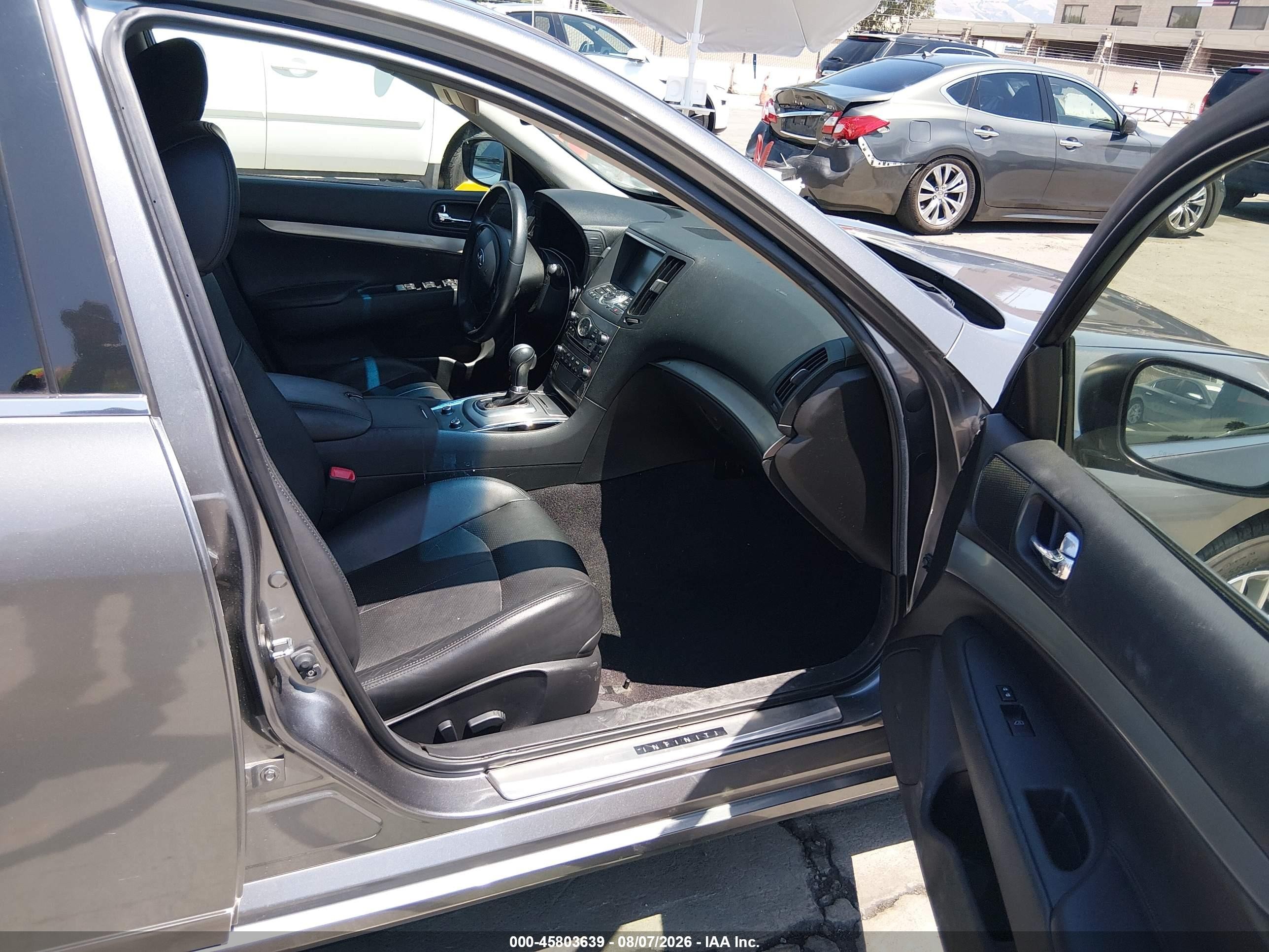2015 Infiniti Q40   Gray vin: JN1CV6AP7FM580414