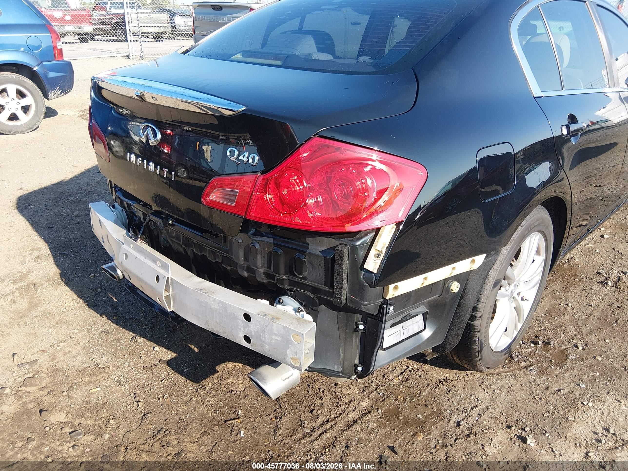 2015 Infiniti Q40 Black vin: JN1CV6AP7FM580686