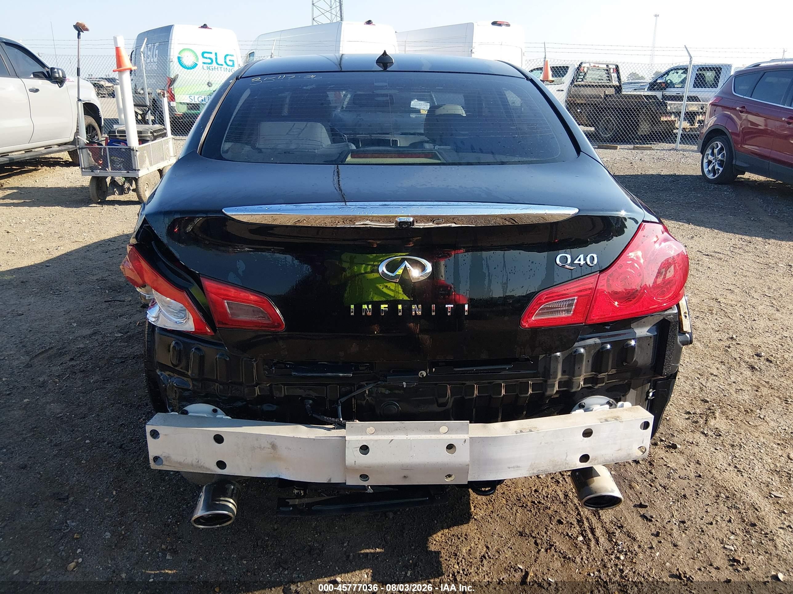2015 Infiniti Q40 Black vin: JN1CV6AP7FM580686