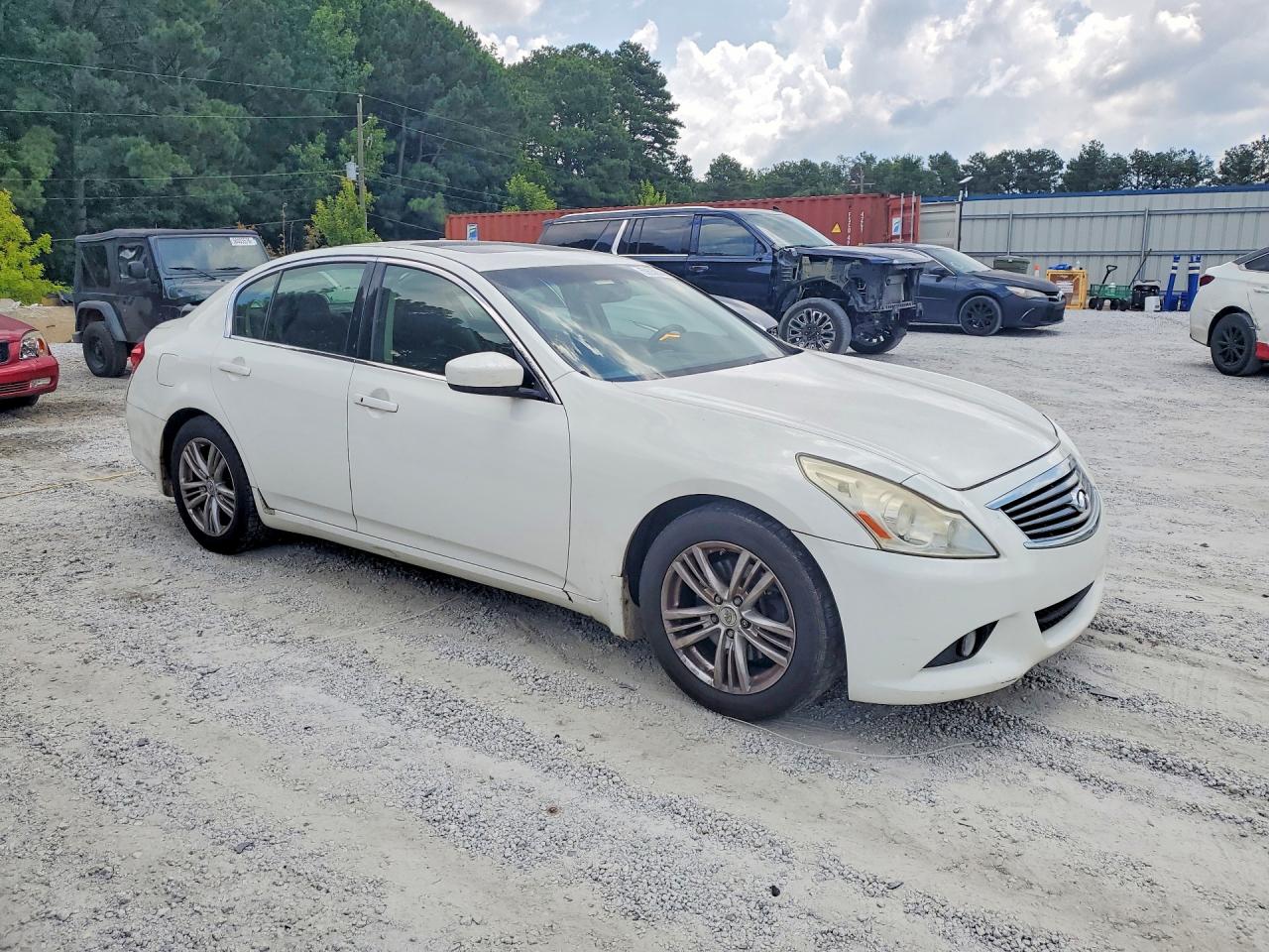 2010 Infiniti G37 Sedan Base White vin: JN1CV6AP8AM202501
