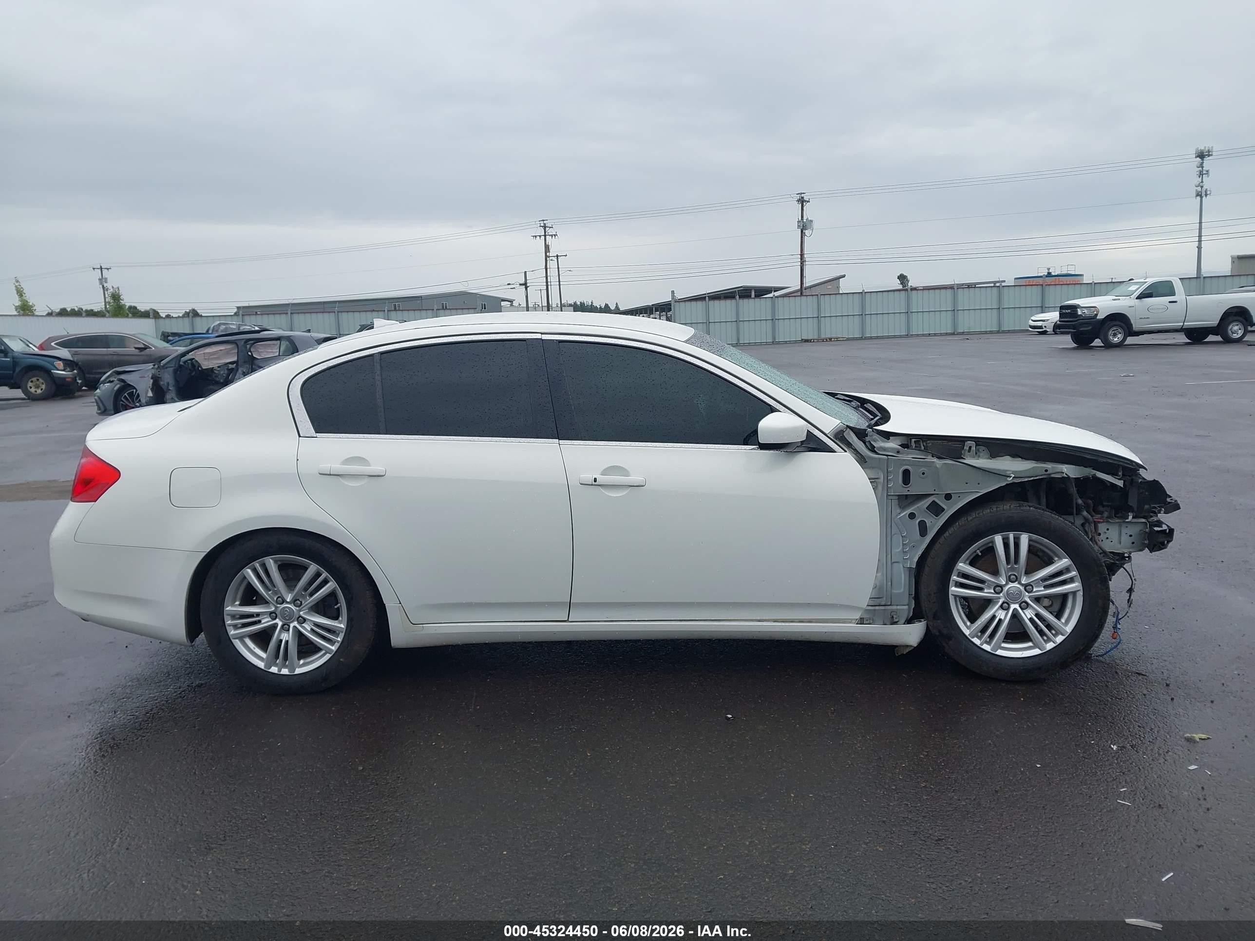 2011 Infiniti G37 Journey Белый vin: JN1CV6AP8BM501553