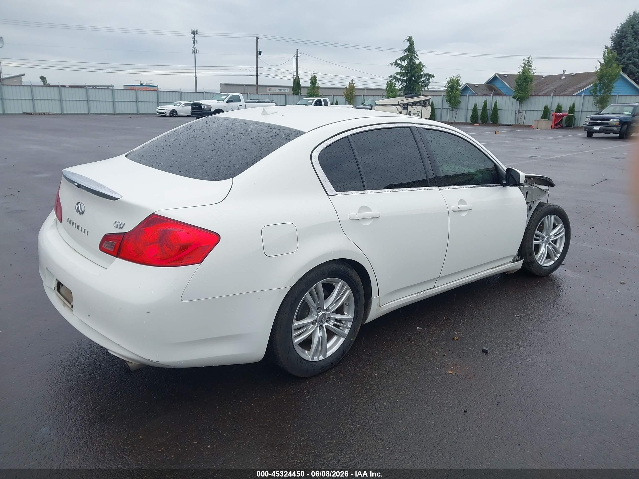 2011 Infiniti G37 Journey Белый vin: JN1CV6AP8BM501553