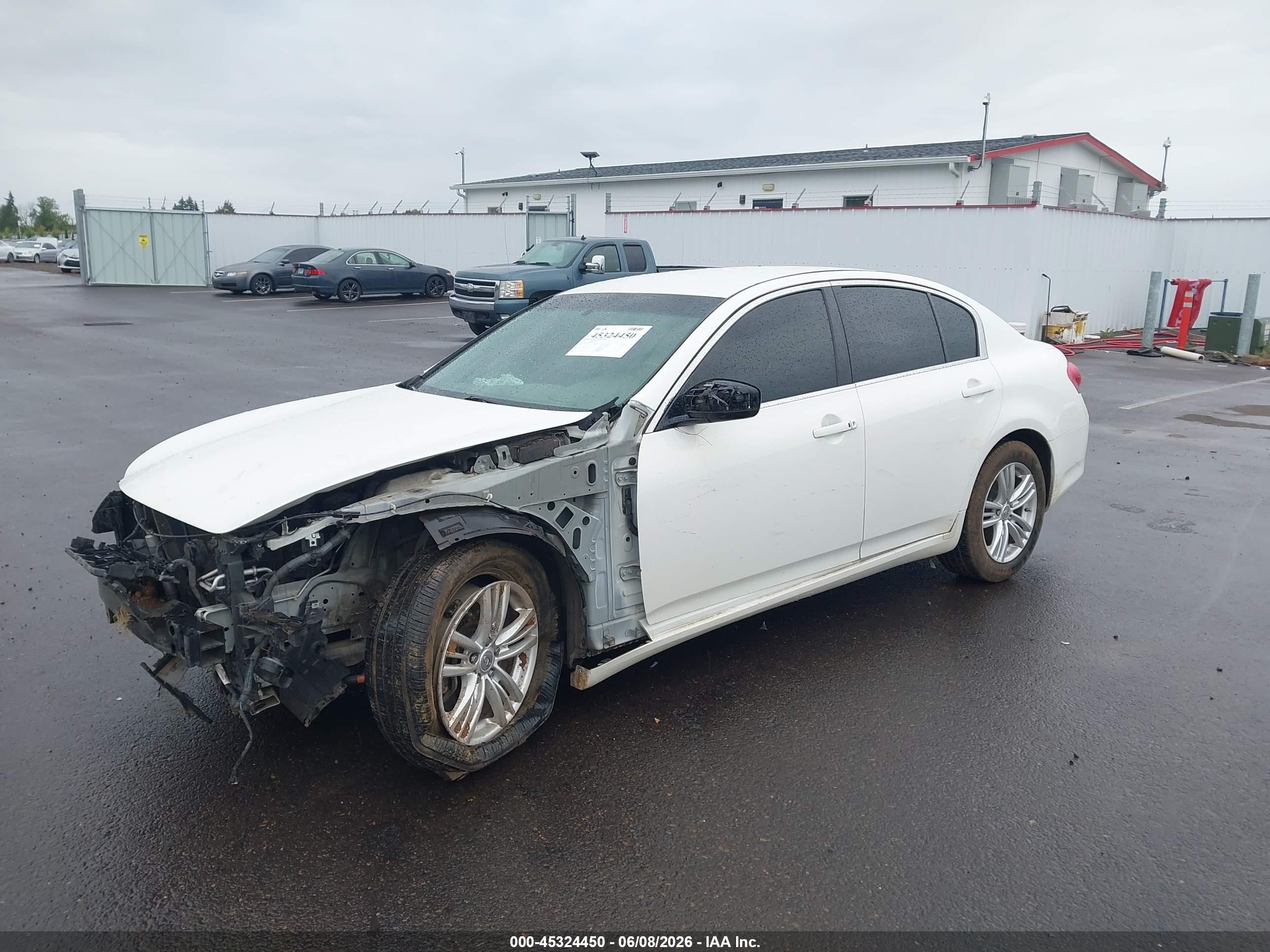 2011 Infiniti G37 Journey Белый vin: JN1CV6AP8BM501553