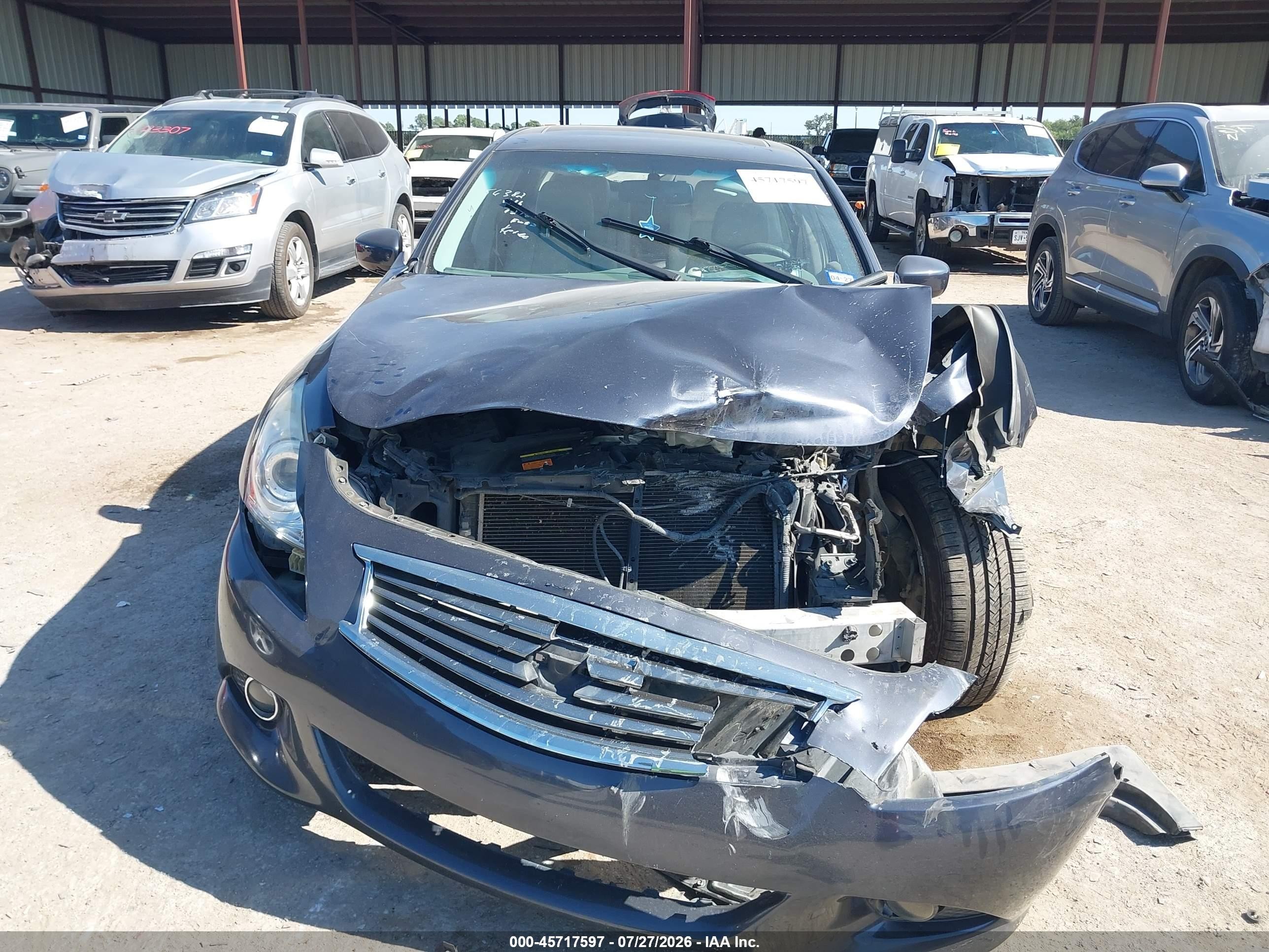 2012 Infiniti G37 Journey Gray vin: JN1CV6AP8CM620544