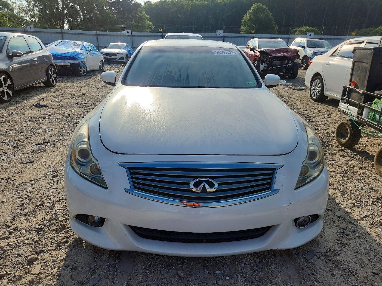 2012 Infiniti G37 Sedan Journey Белый vin: JN1CV6AP8CM622049