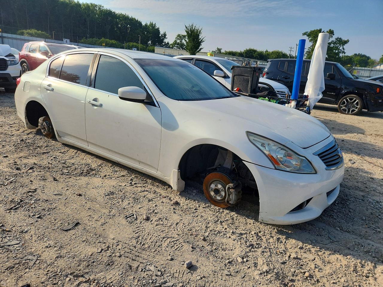 2012 Infiniti G37 Sedan Journey Белый vin: JN1CV6AP8CM622049