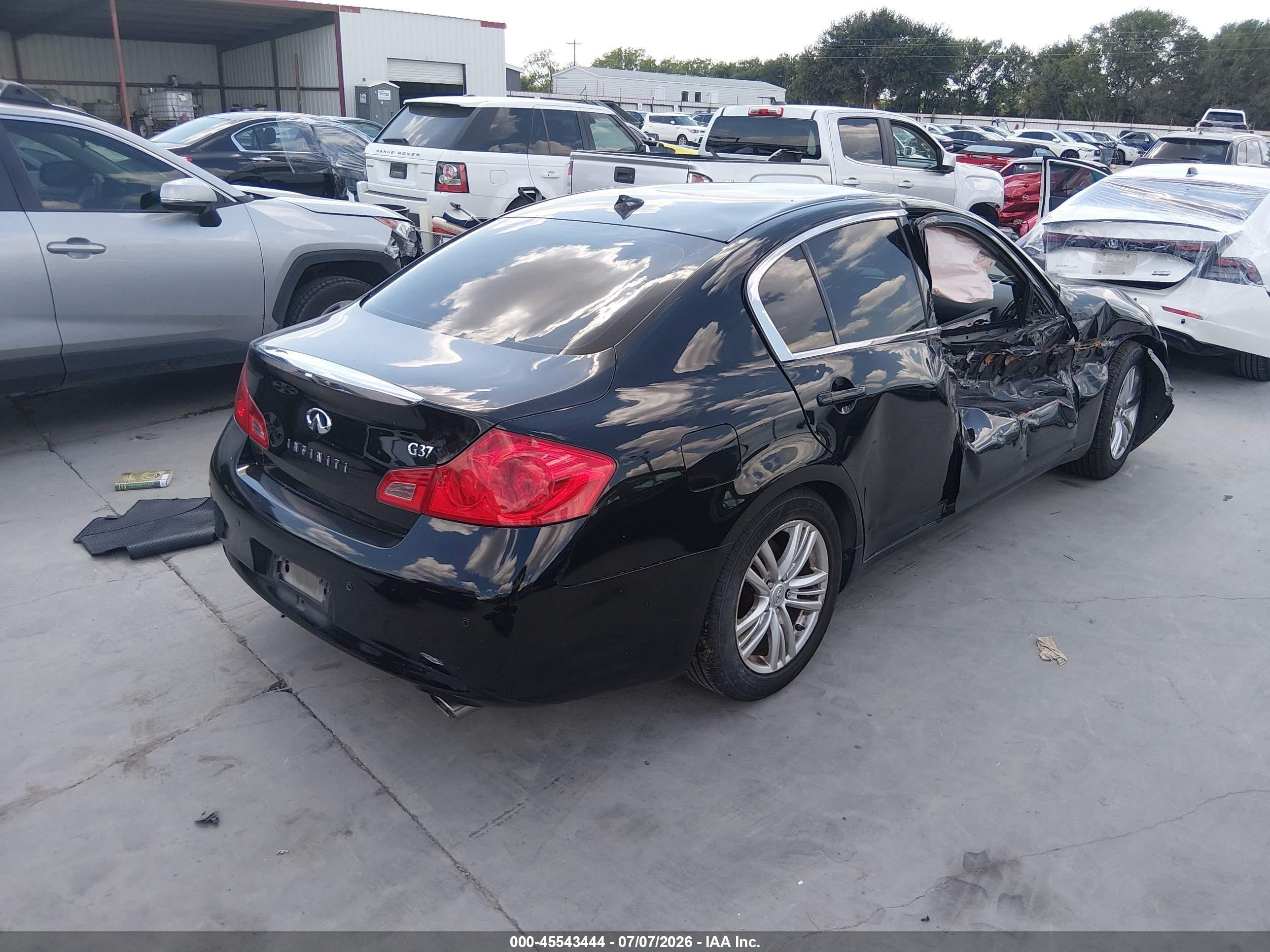 2012 Infiniti G37 Journey Черный vin: JN1CV6AP8CM622374
