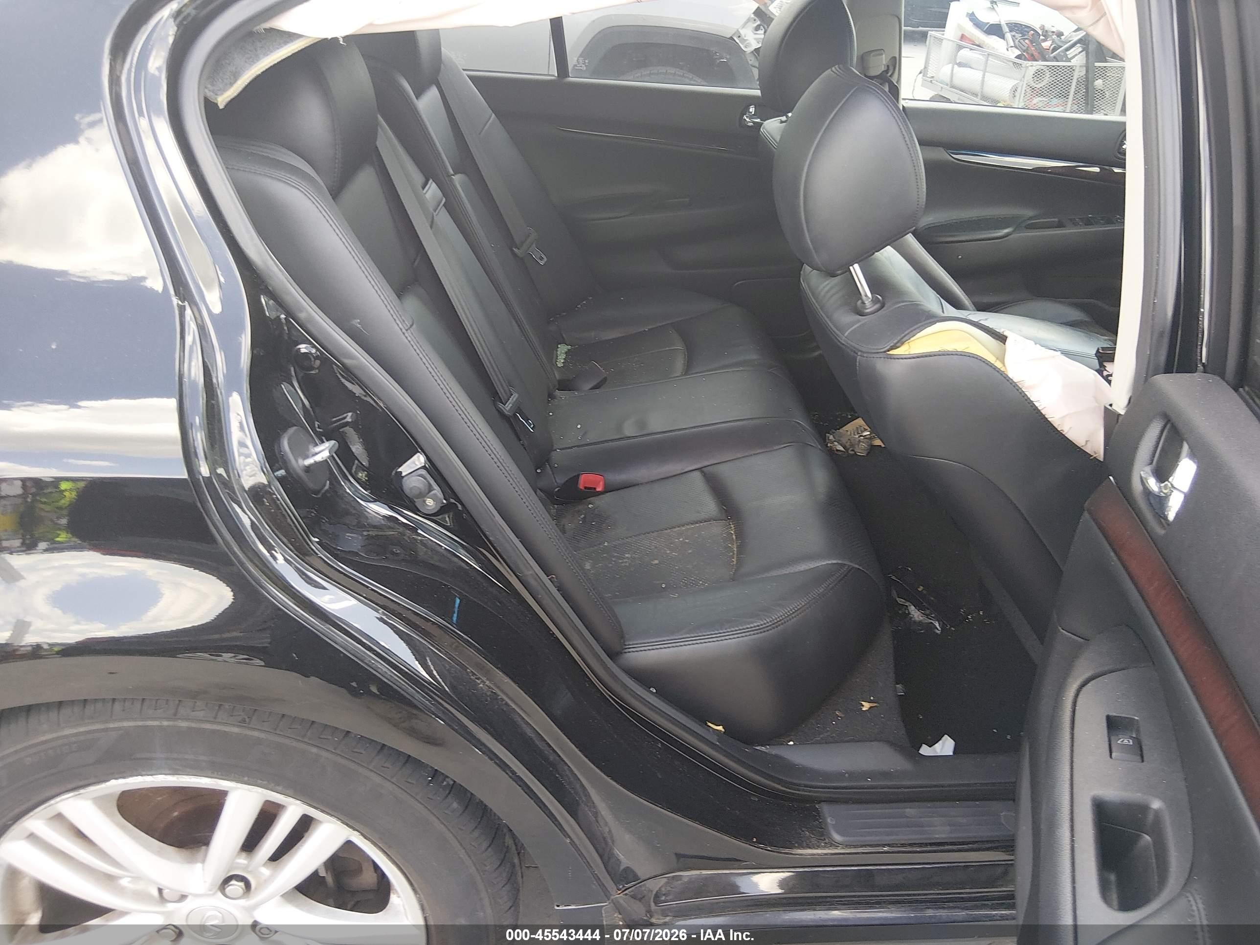 2012 Infiniti G37 Journey Черный vin: JN1CV6AP8CM622374