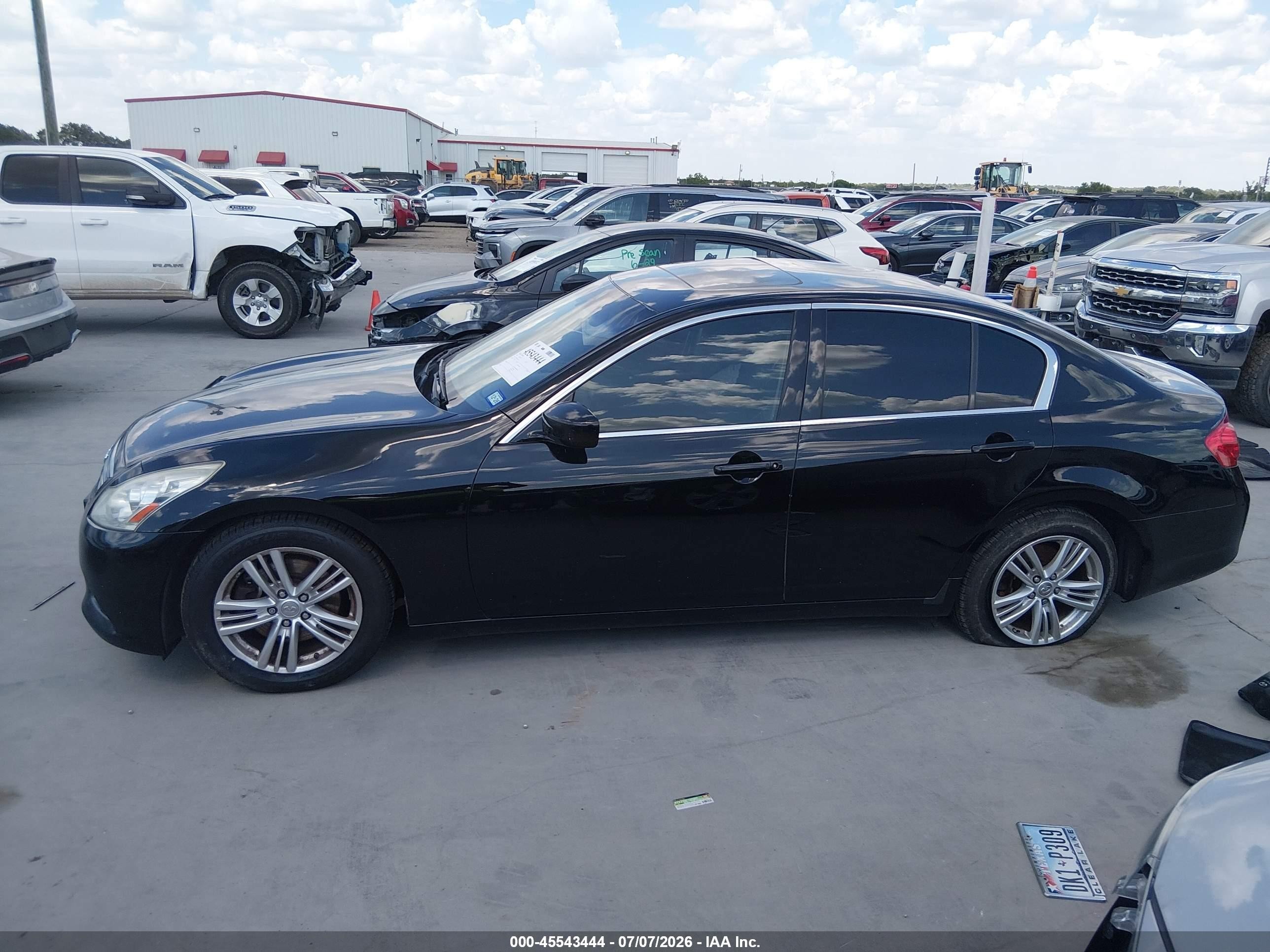 2012 Infiniti G37 Journey Черный vin: JN1CV6AP8CM622374