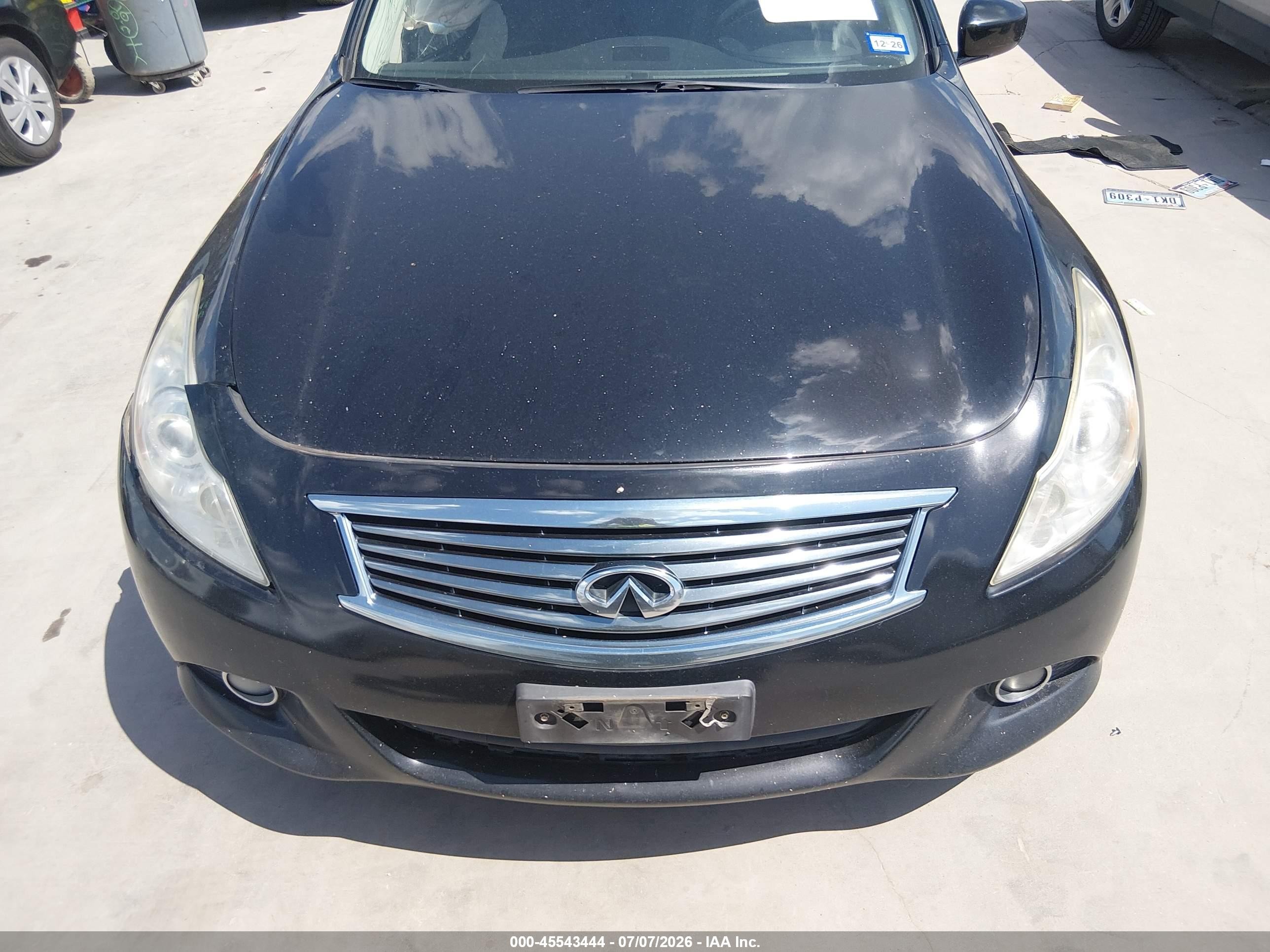 2012 Infiniti G37 Journey Черный vin: JN1CV6AP8CM622374