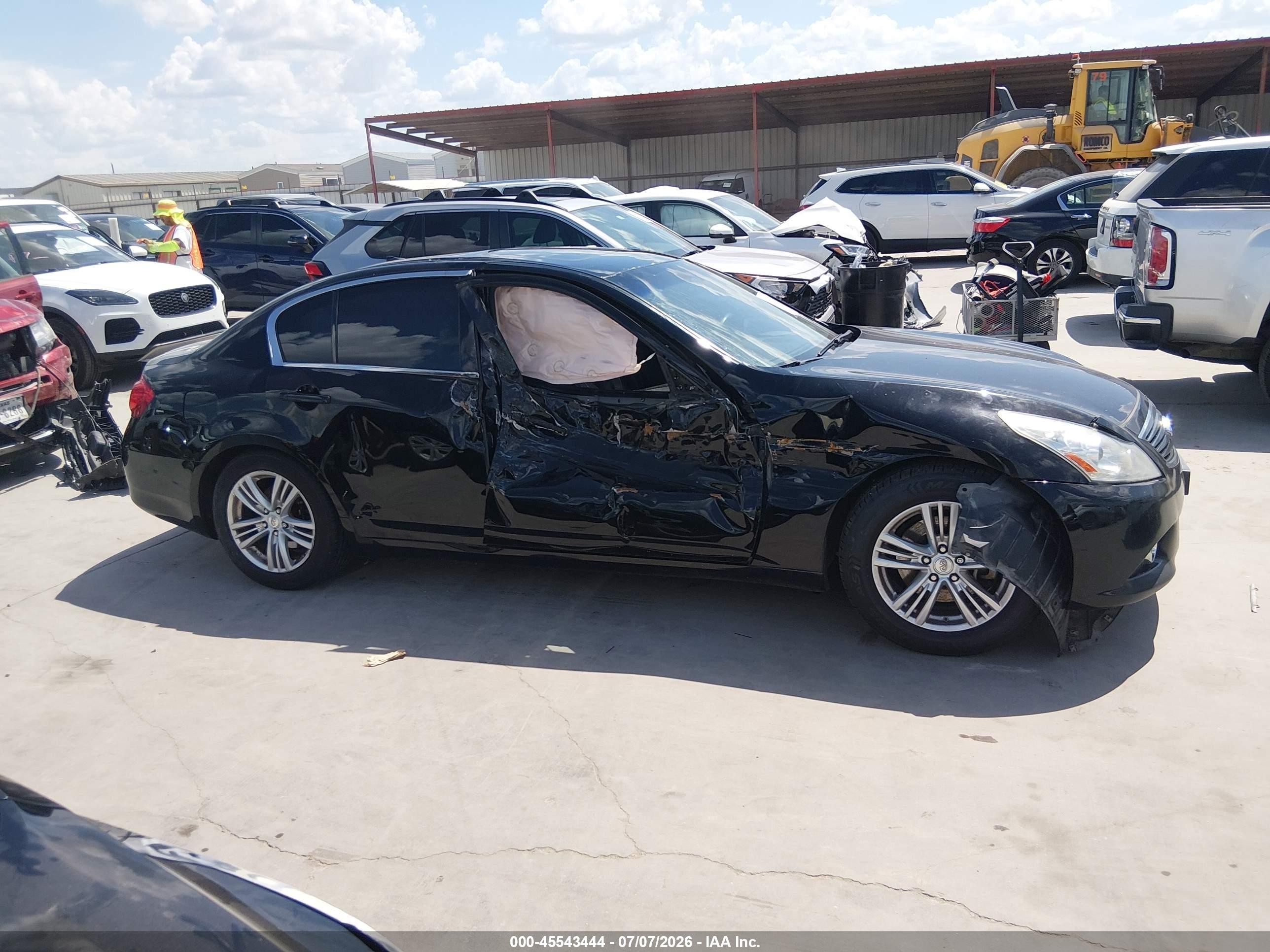 2012 Infiniti G37 Journey Черный vin: JN1CV6AP8CM622374