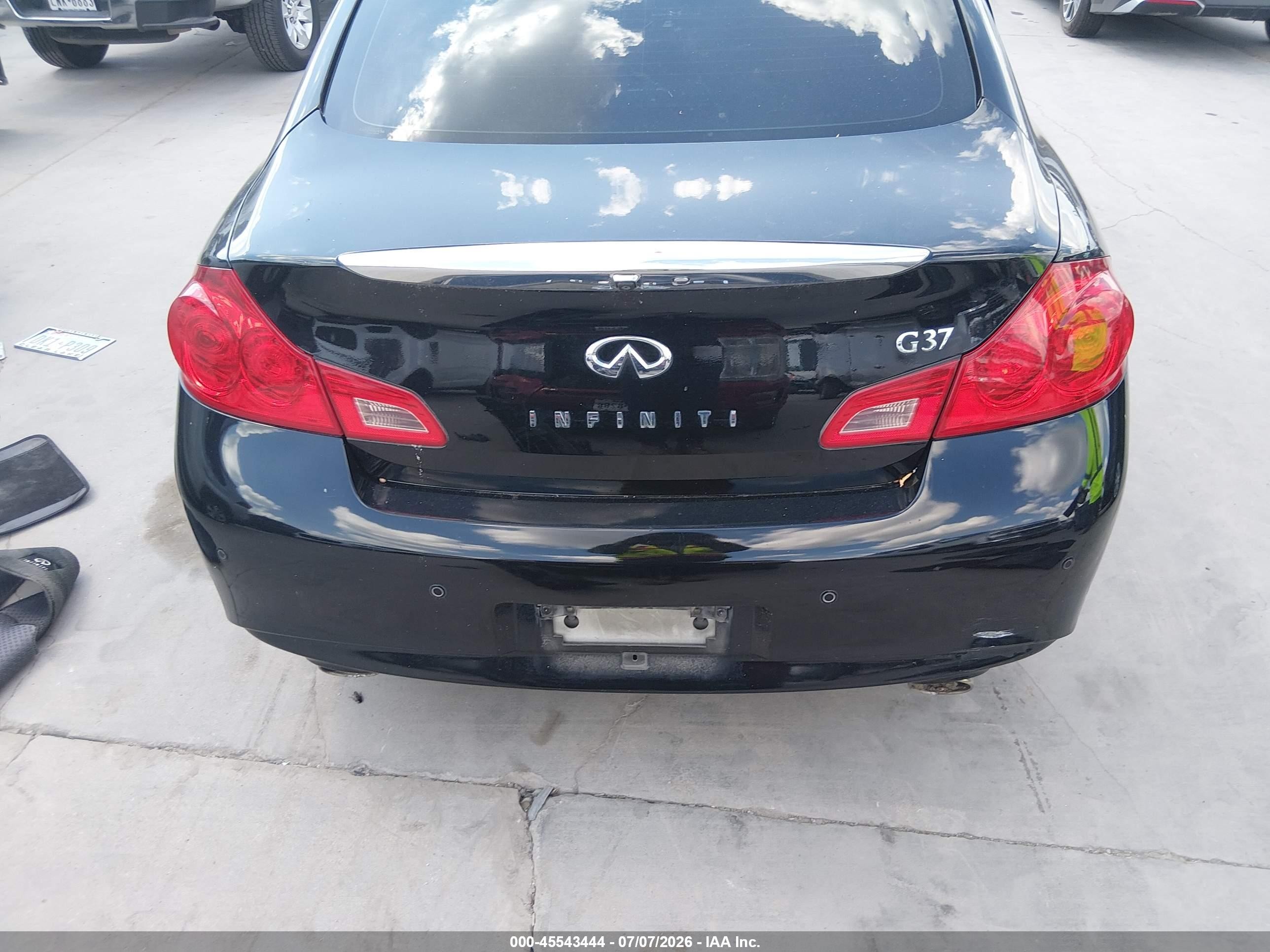 2012 Infiniti G37 Journey Черный vin: JN1CV6AP8CM622374