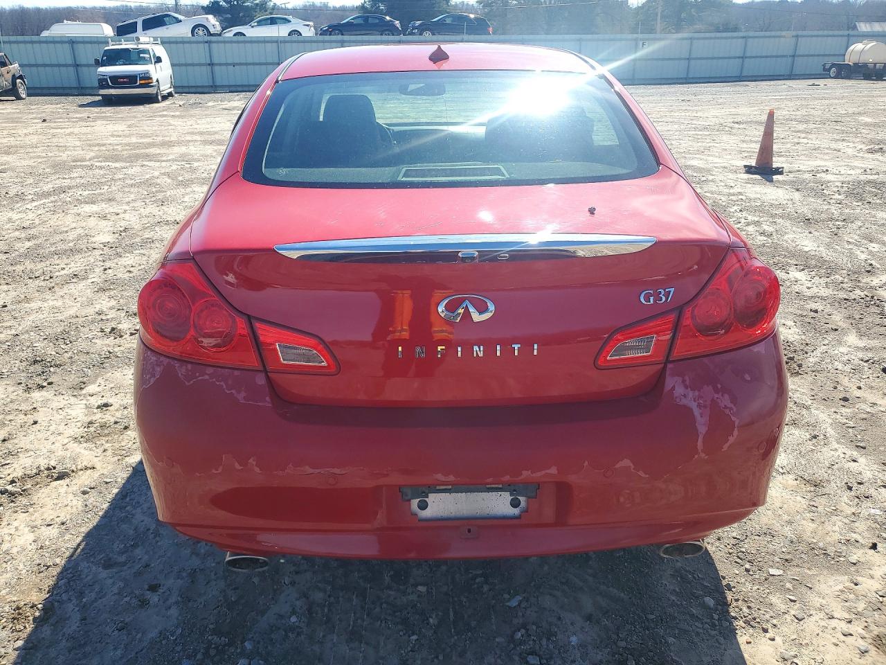 2012 Infiniti G37 Base Red vin: JN1CV6AP8CM626814