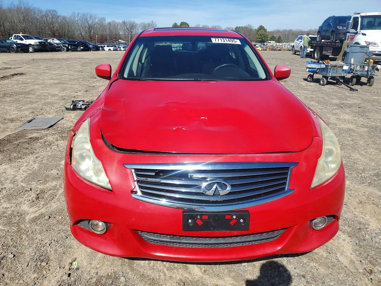 2012 Infiniti G37 Base Red vin: JN1CV6AP8CM626814