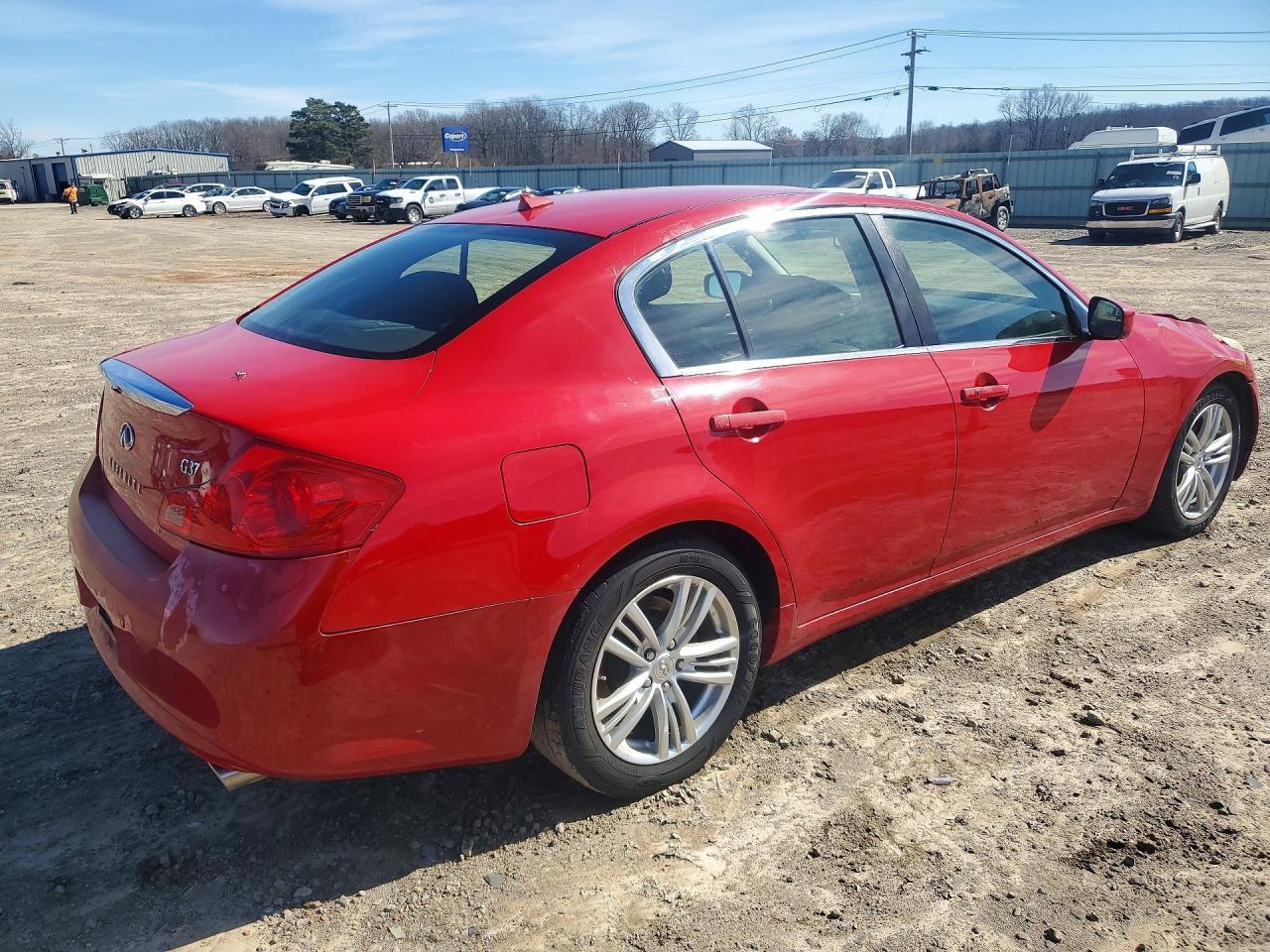 2012 Infiniti G37 Base Red vin: JN1CV6AP8CM626814