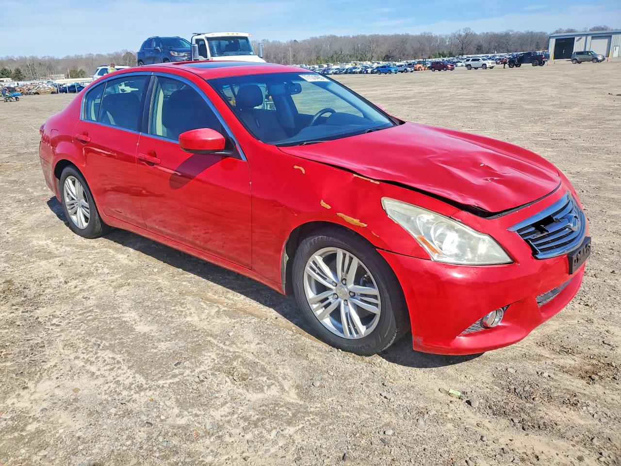 2012 Infiniti G37 Base Red vin: JN1CV6AP8CM626814