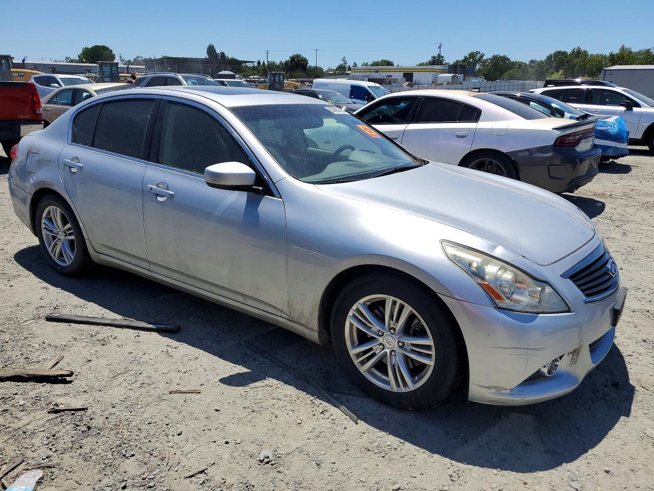 2013 Infiniti G37 Sedan Journey Silver vin: JN1CV6AP8DM711525